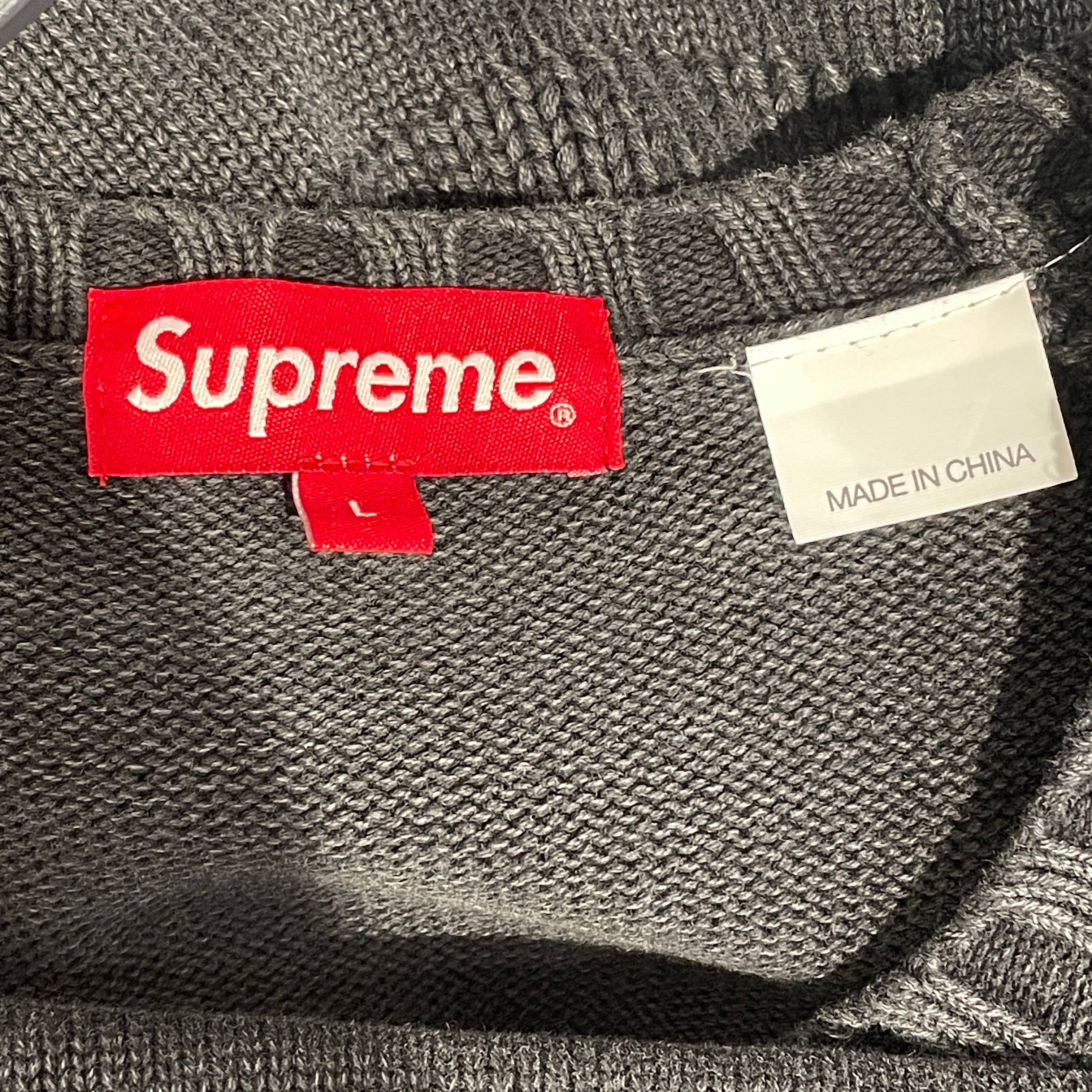 Supreme/Sweater/L/Stripe/Cotton/BLK/ view 3