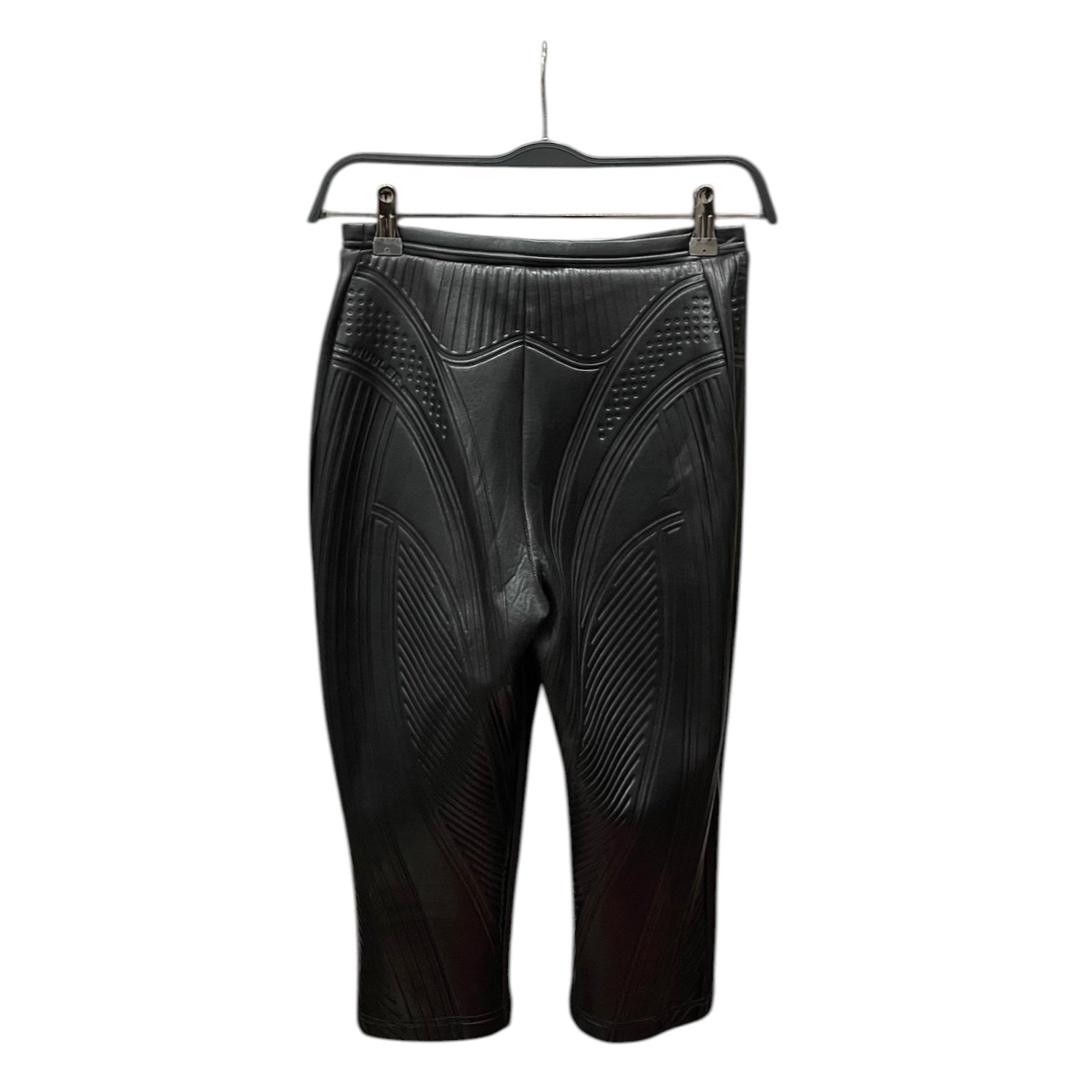 MUGLER/Straight Pants/Nylon/BLK/ view 2