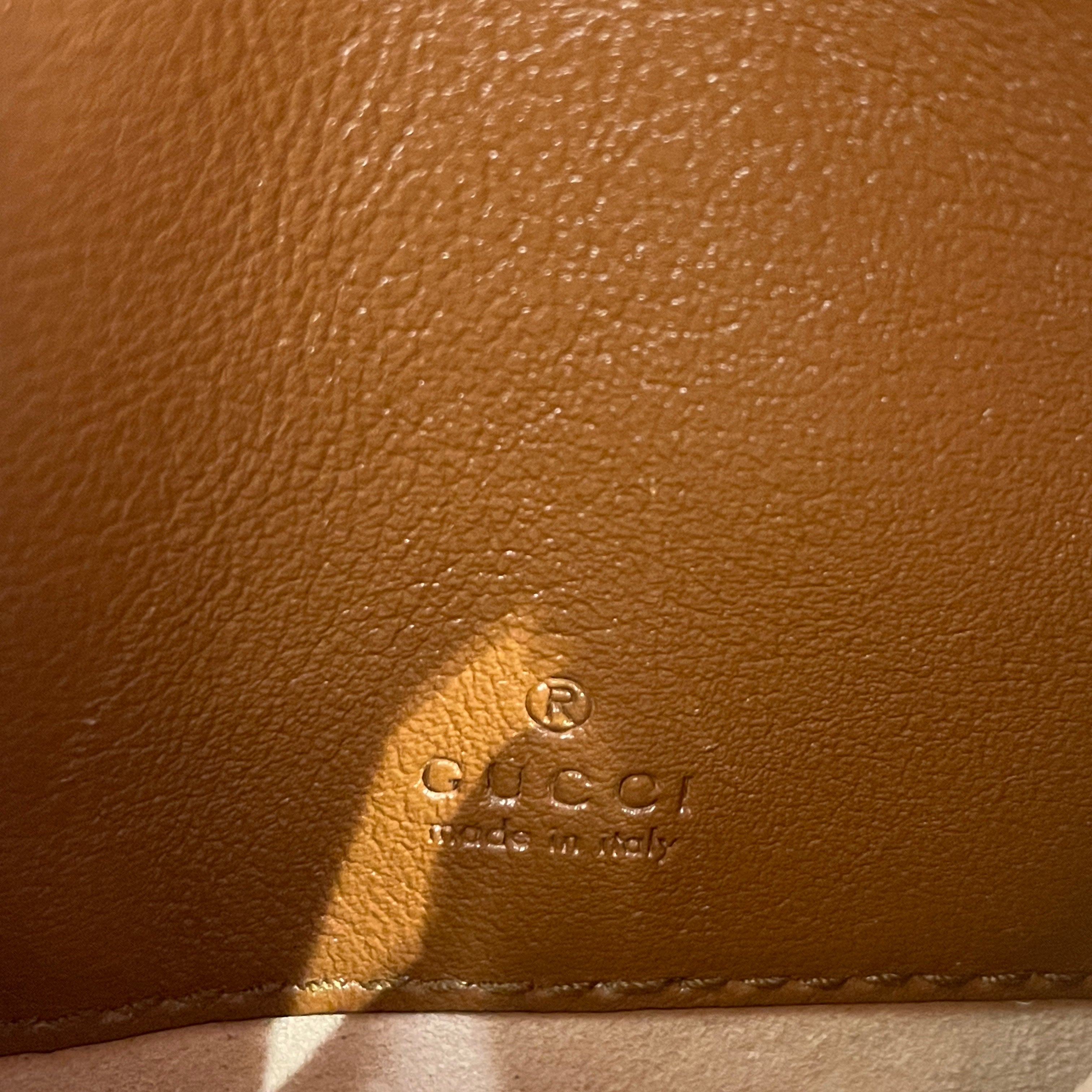 GUCCI/Cross Body Bag/Leather/BRW/DOUBLE G MARMONT MINI VERTICAL view 3