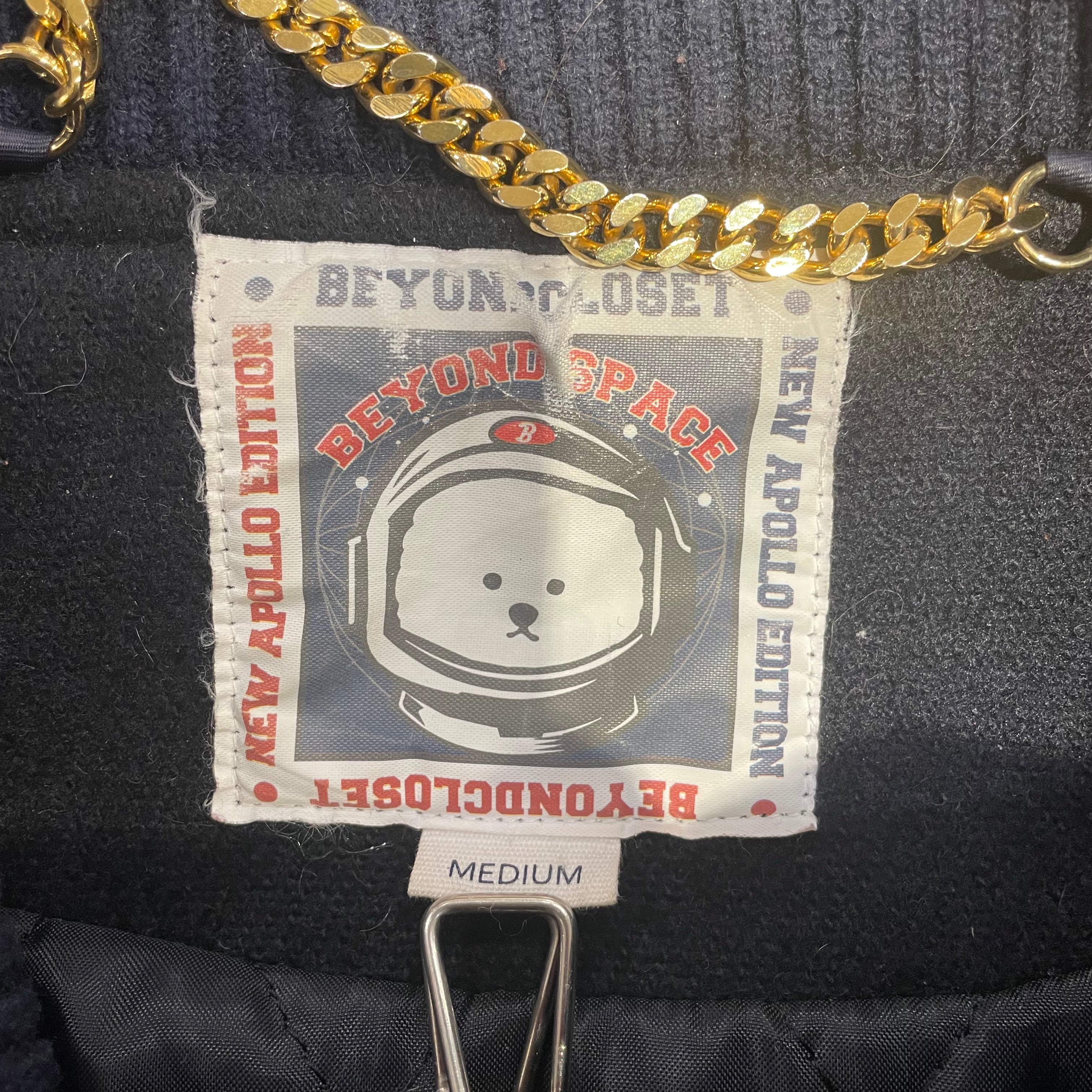 BEYOND CLOSET/Baseball Jkt/M/Wool/NVY/AMERICAN FLAG view 3