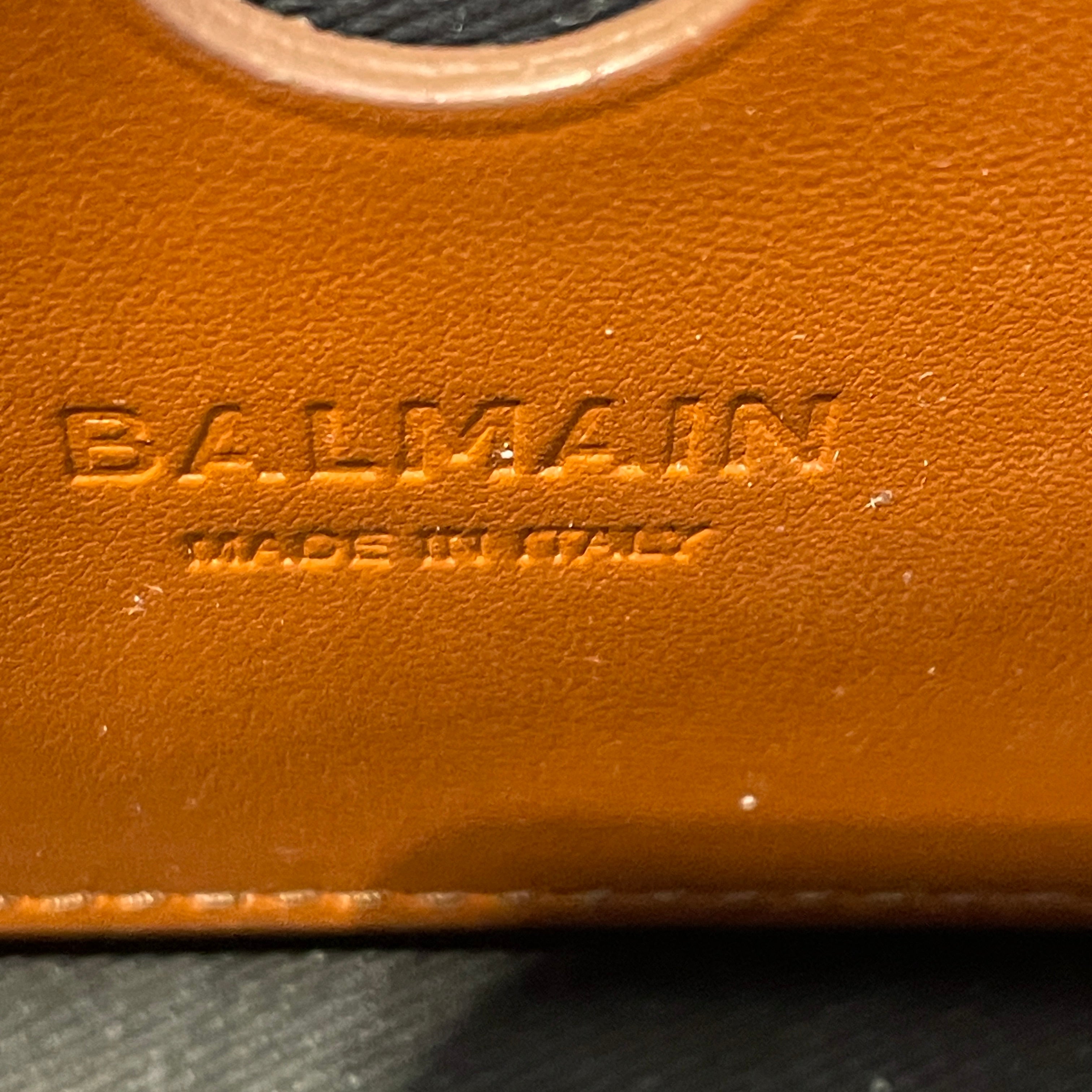 BALMAIN/Cross Body Bag/Leather/IVR/b buzz 23 in canvas, leather view 5