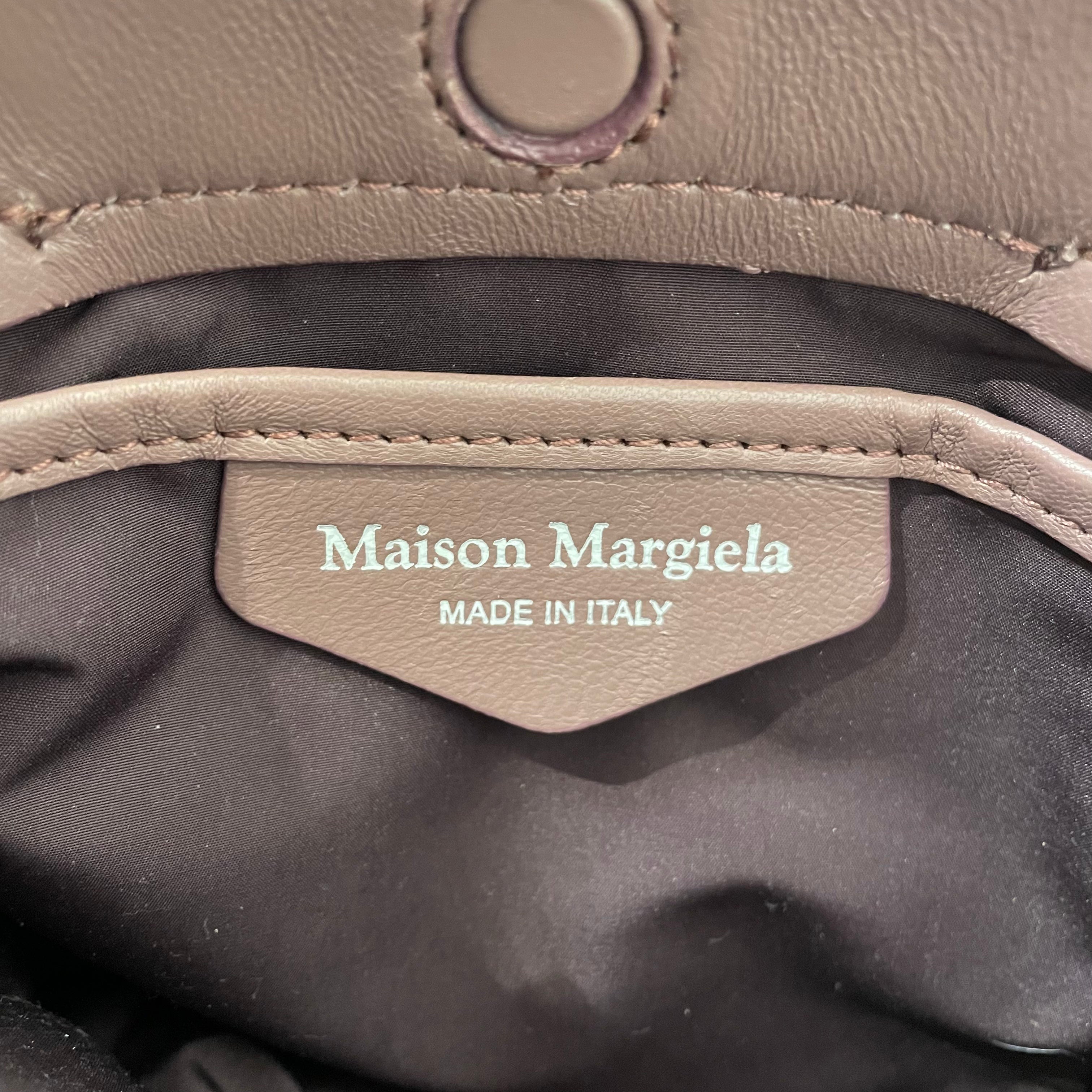 Maison Margiela/Clutch Bag/Leather/PPL/pillow clutch gold hardware view 4