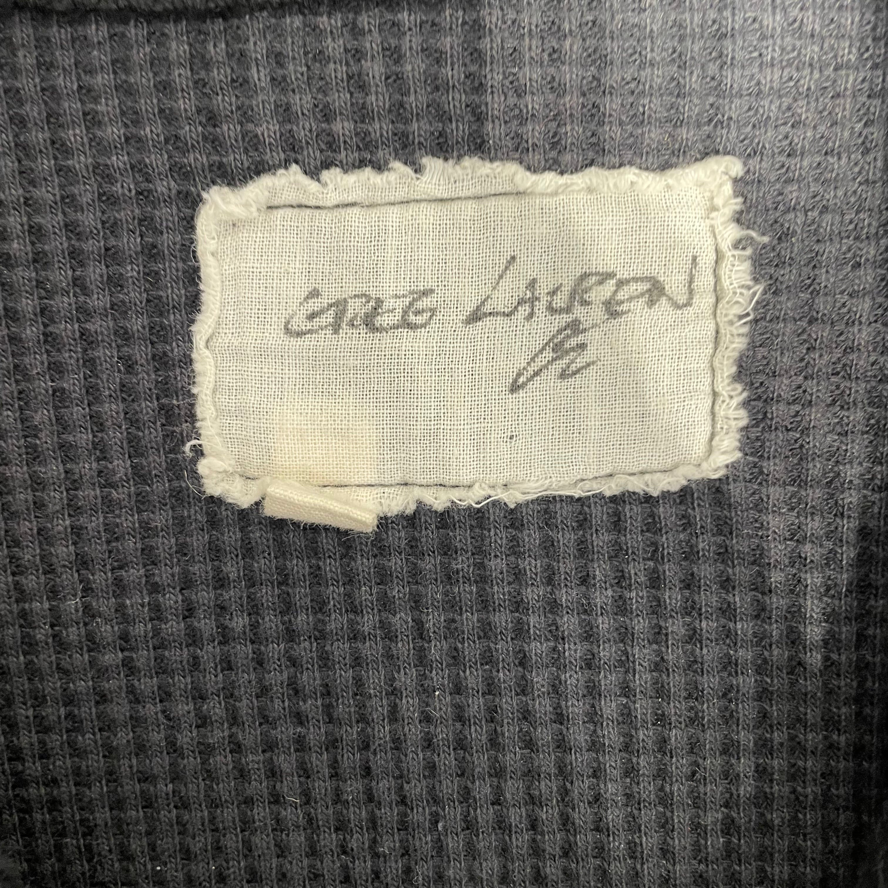 GREG LAUREN/Jacket/50/Cotton/BLK/Monogram/Black Fleece Work Jacket view 3