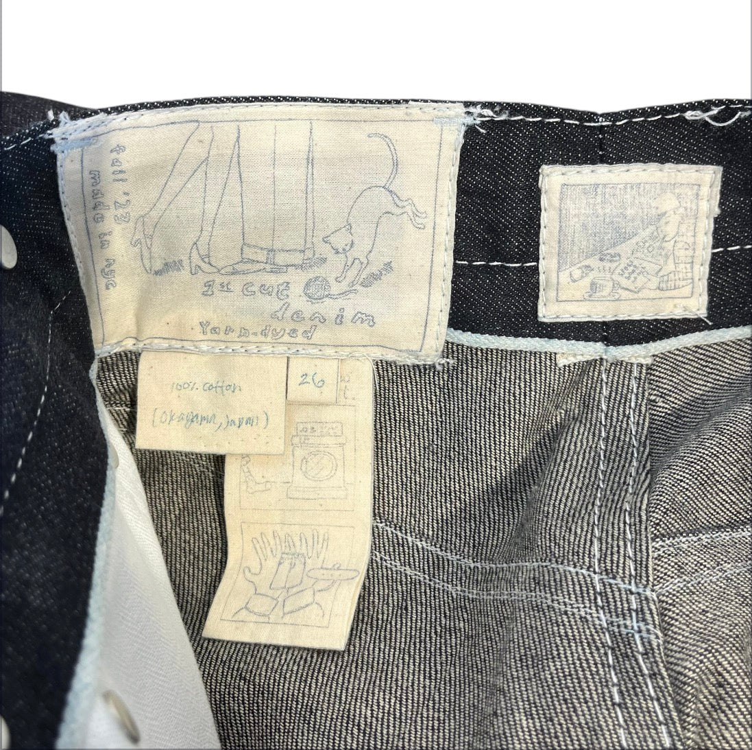 SLOWBOAT/Bottoms/26/Denim/NVY/1ST CUT DENIM view 3