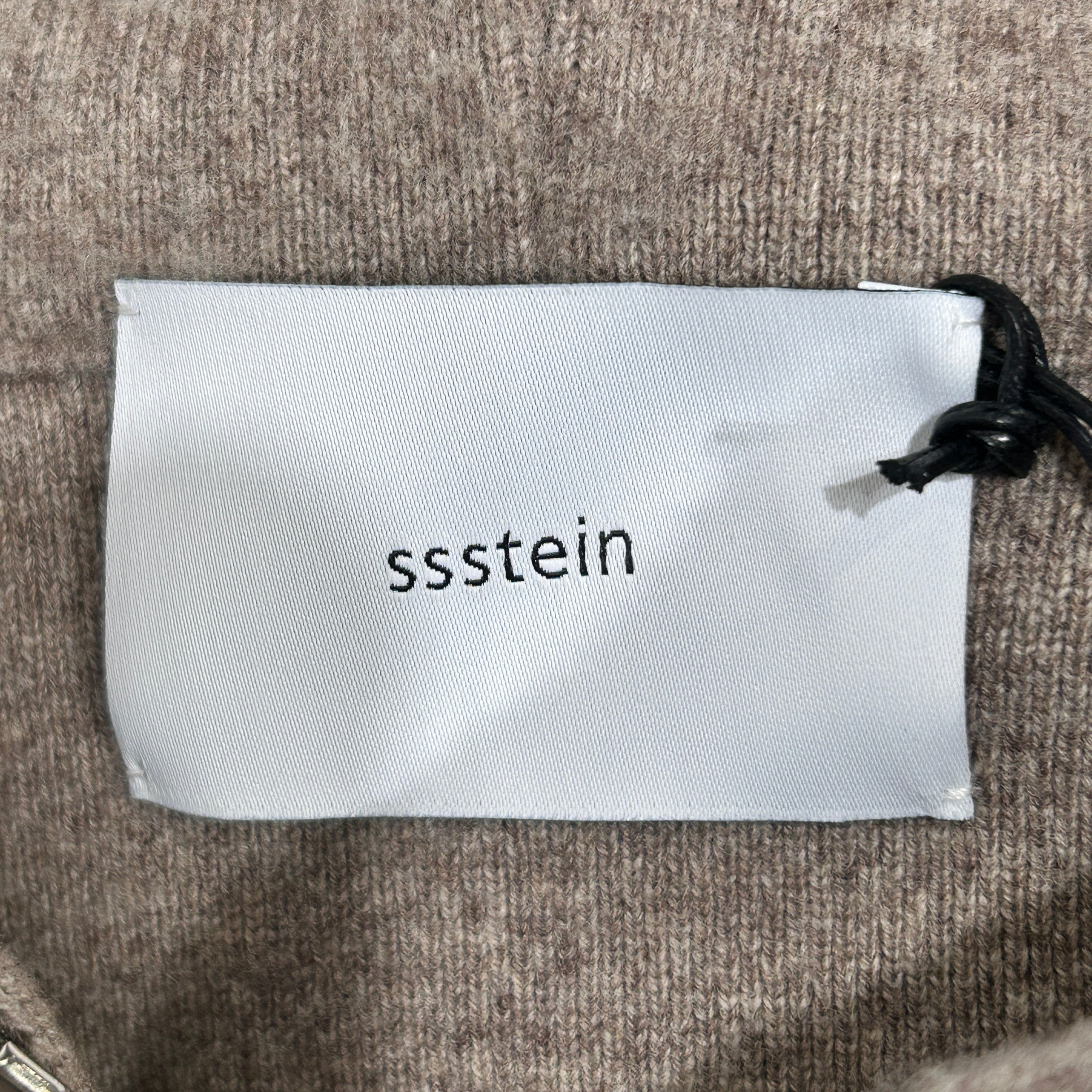 ssstein(stein)/Zip Up Hoodie/M/Wool/BRW/KNIT HOODED JACKET view 3