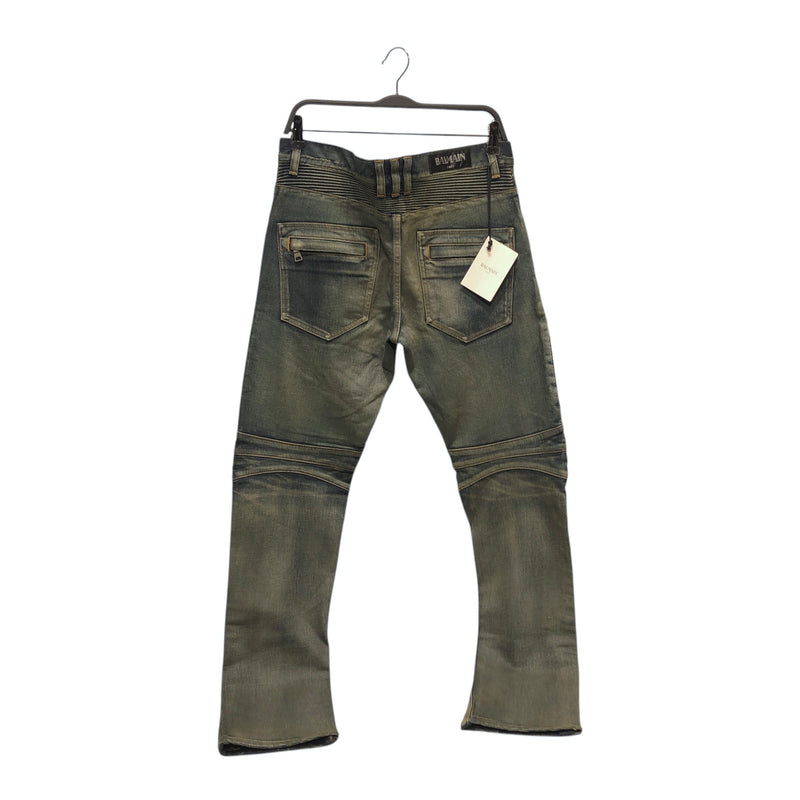 BALMAIN/Pants/31/Cotton/BLU/BALMAIN JEANS