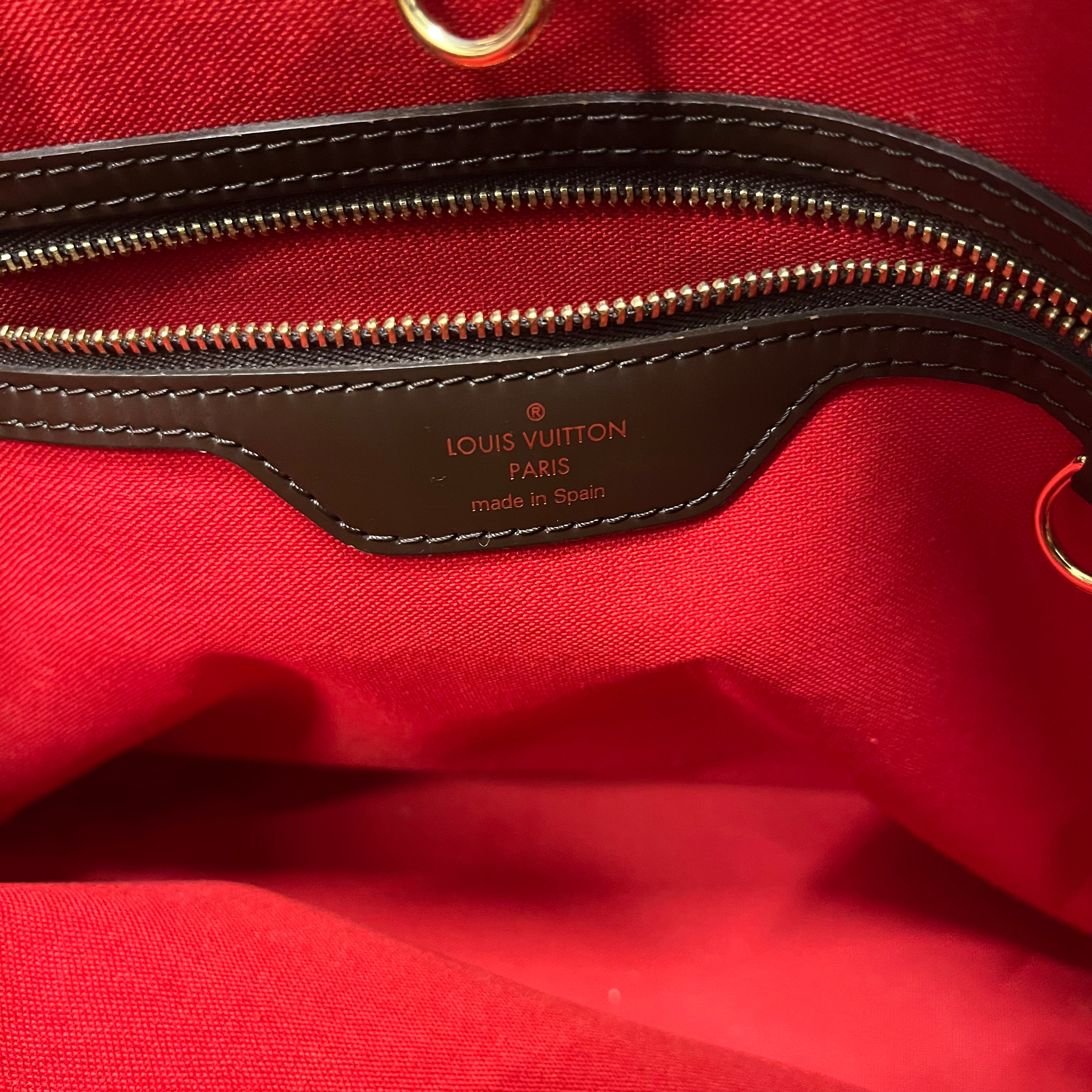 LOUIS VUITTON/Tote Bag/Glen Check/Leather/BRW/damier rivington view 6