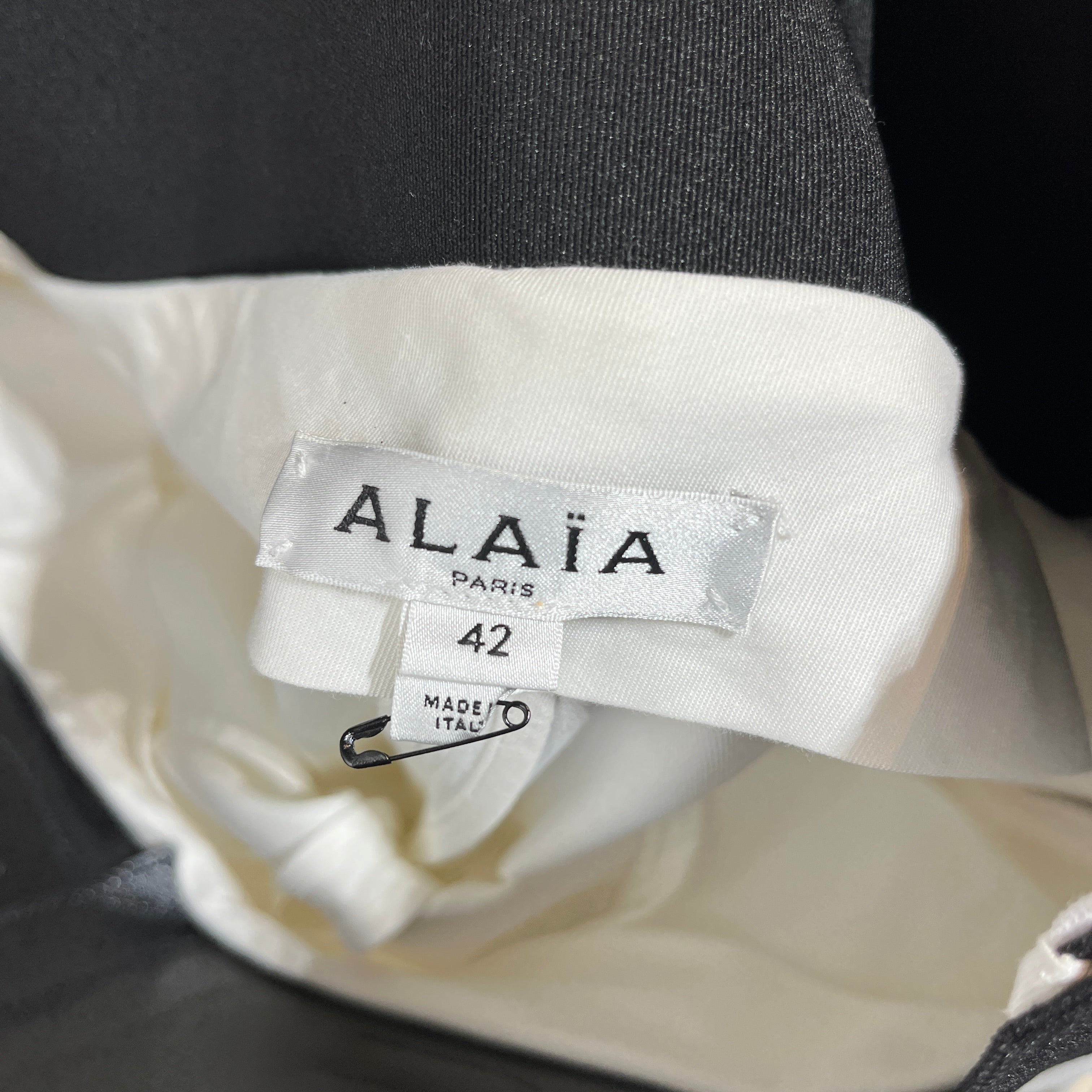 ALAIA/Straight Pants/42/Cotton/WHT/ view 3