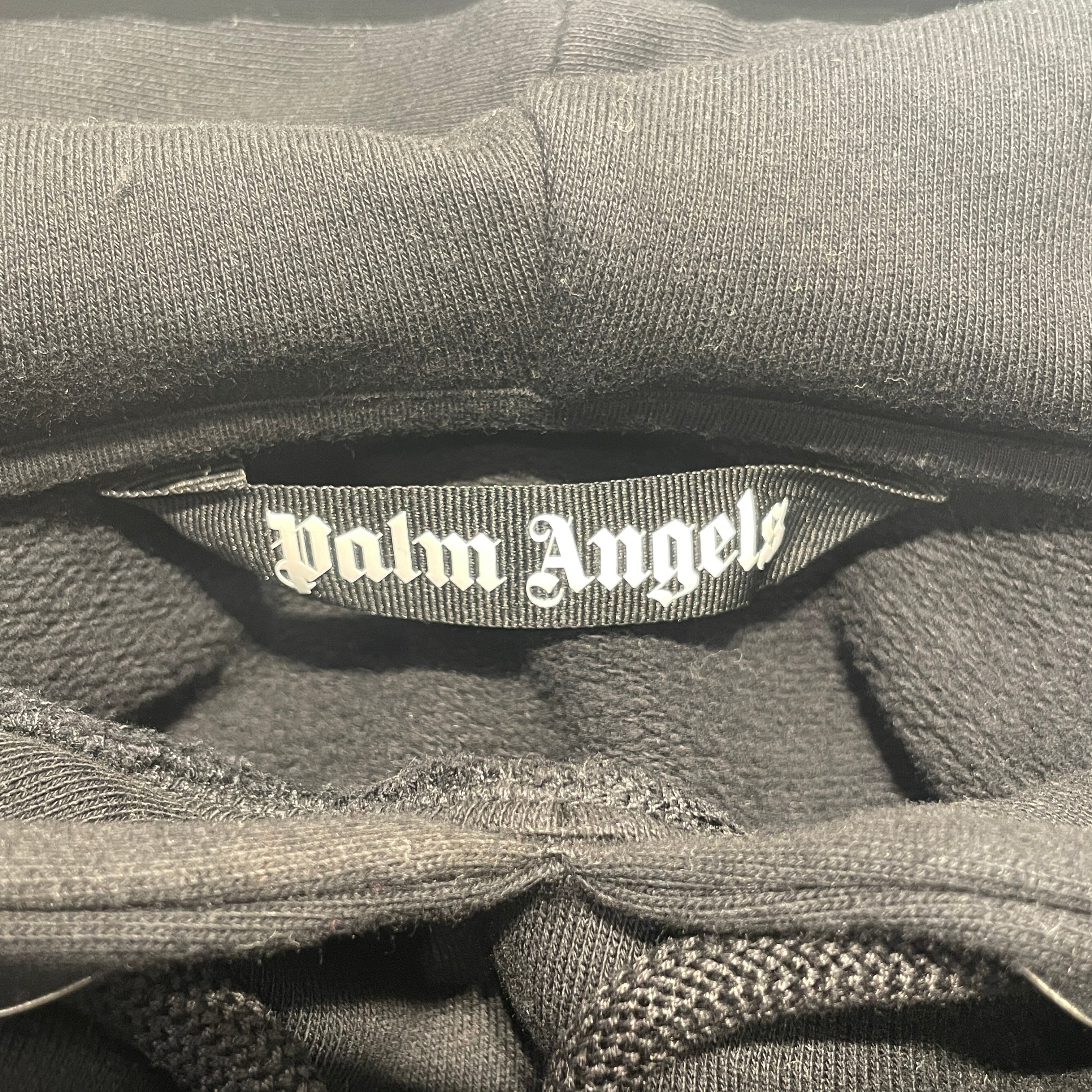 Palm Angels/Hoodie/L/Cotton/BLK/BEDAZZLED view 3