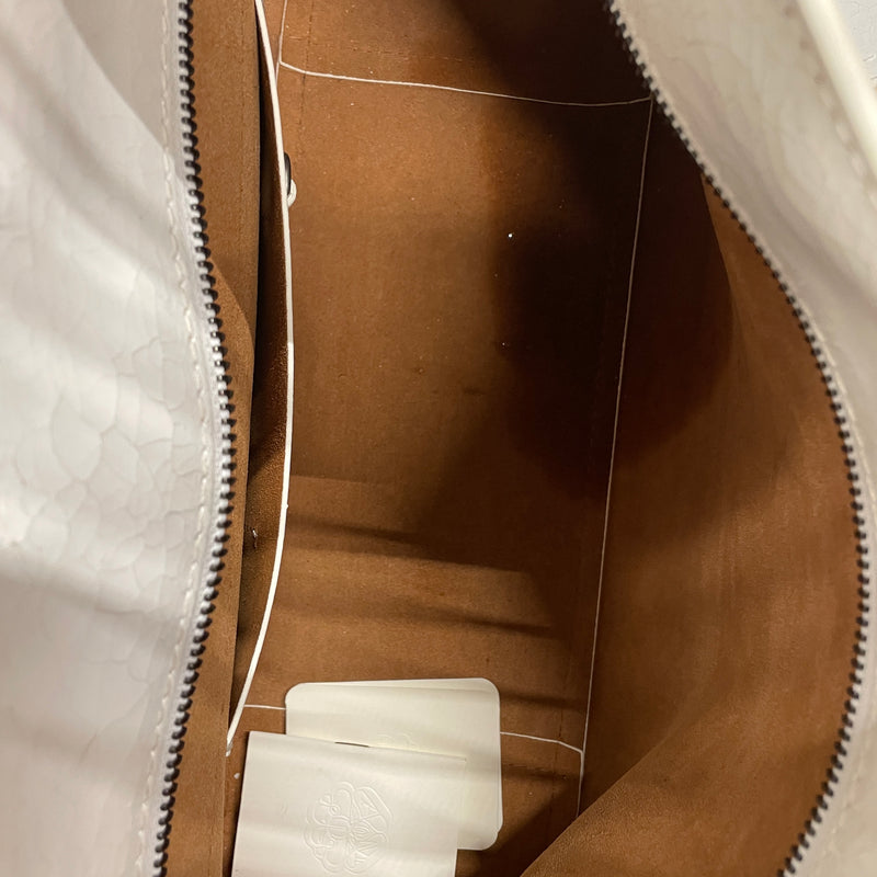 Alexander McQueen/Cross Body Bag/Leather/WHT/CRACKED LEATHER