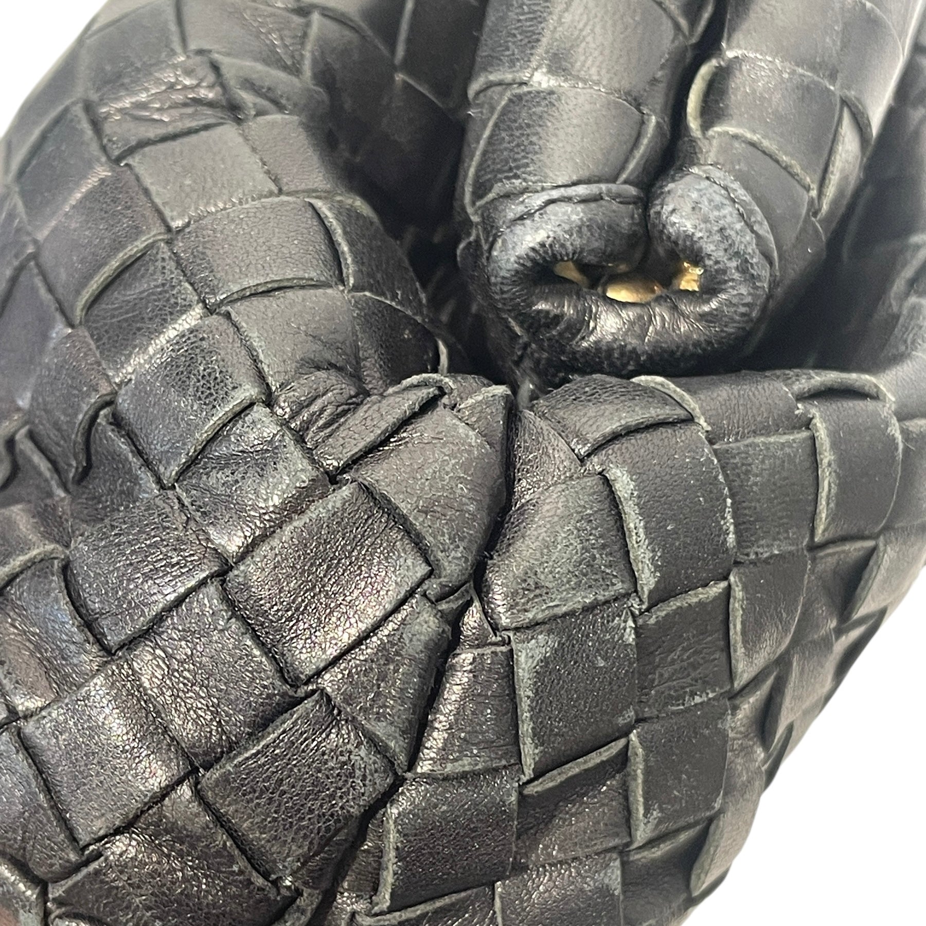 BOTTEGA VENETA/Bag/Leather/BLK/VINTAGE INTRECCIATO LAUREN view 4