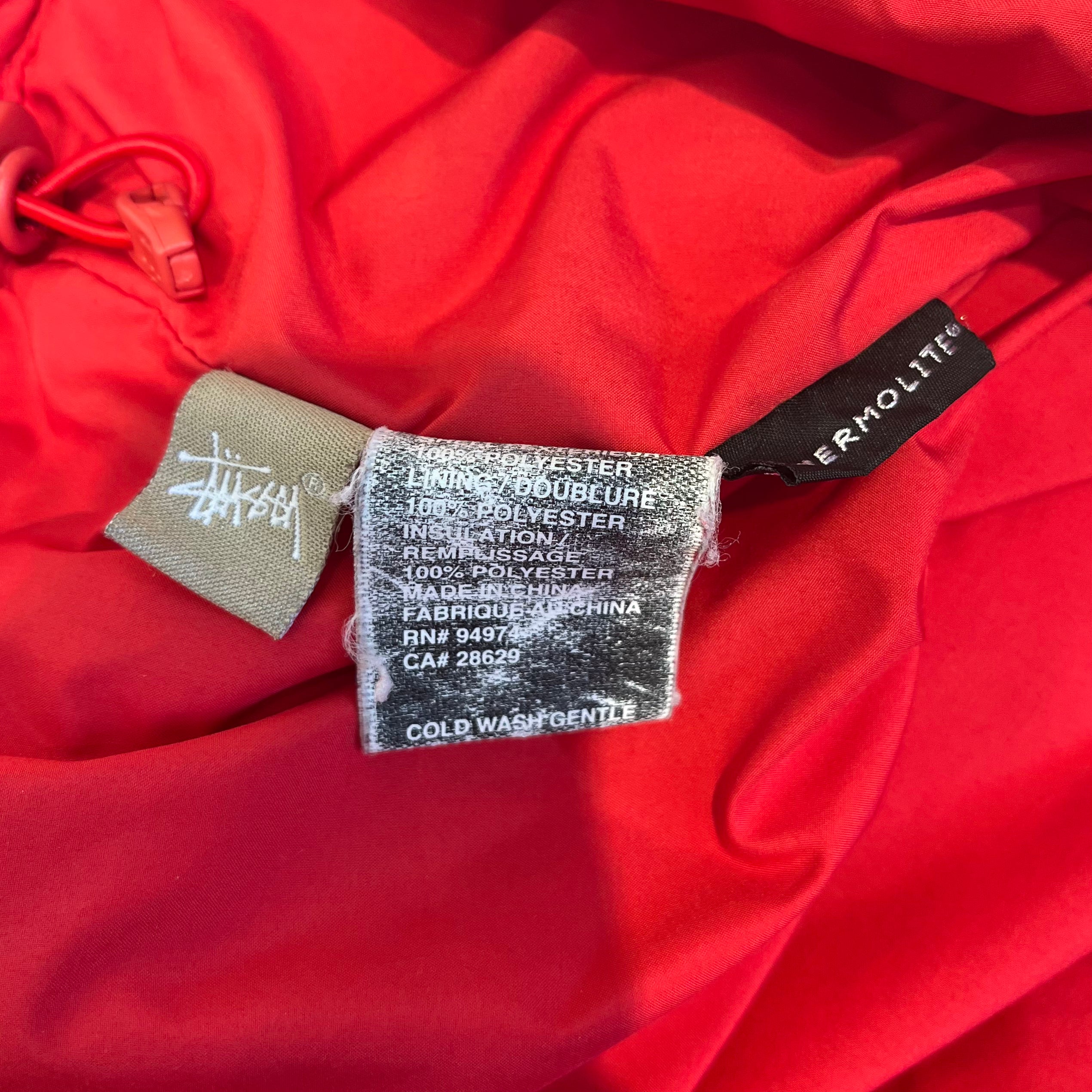 STUSSY/Puffer Jkt/L/Nylon/RED/ view 4