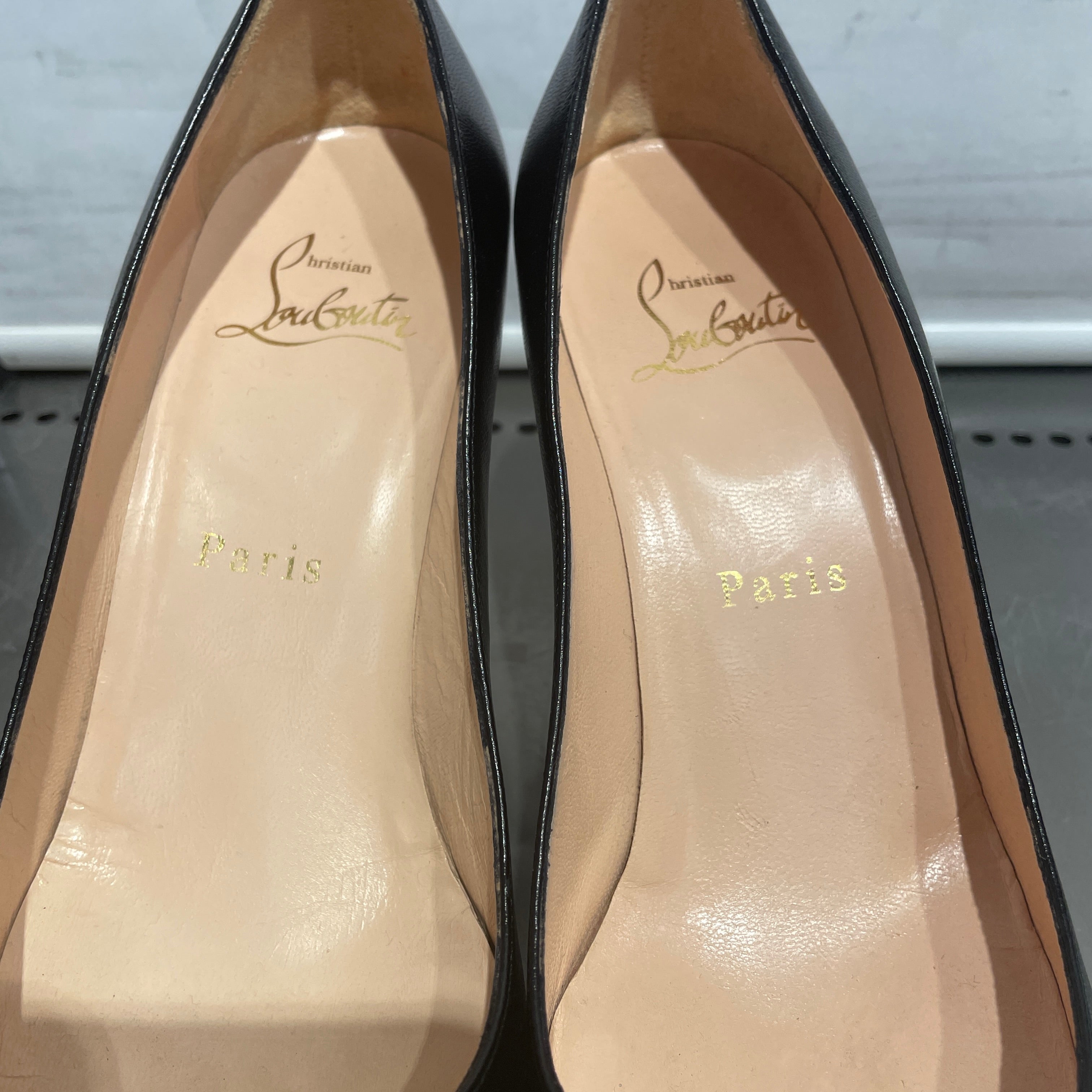 Christian Louboutin/Heels/US 5/Leather/BLK/Simple Pumps view 3