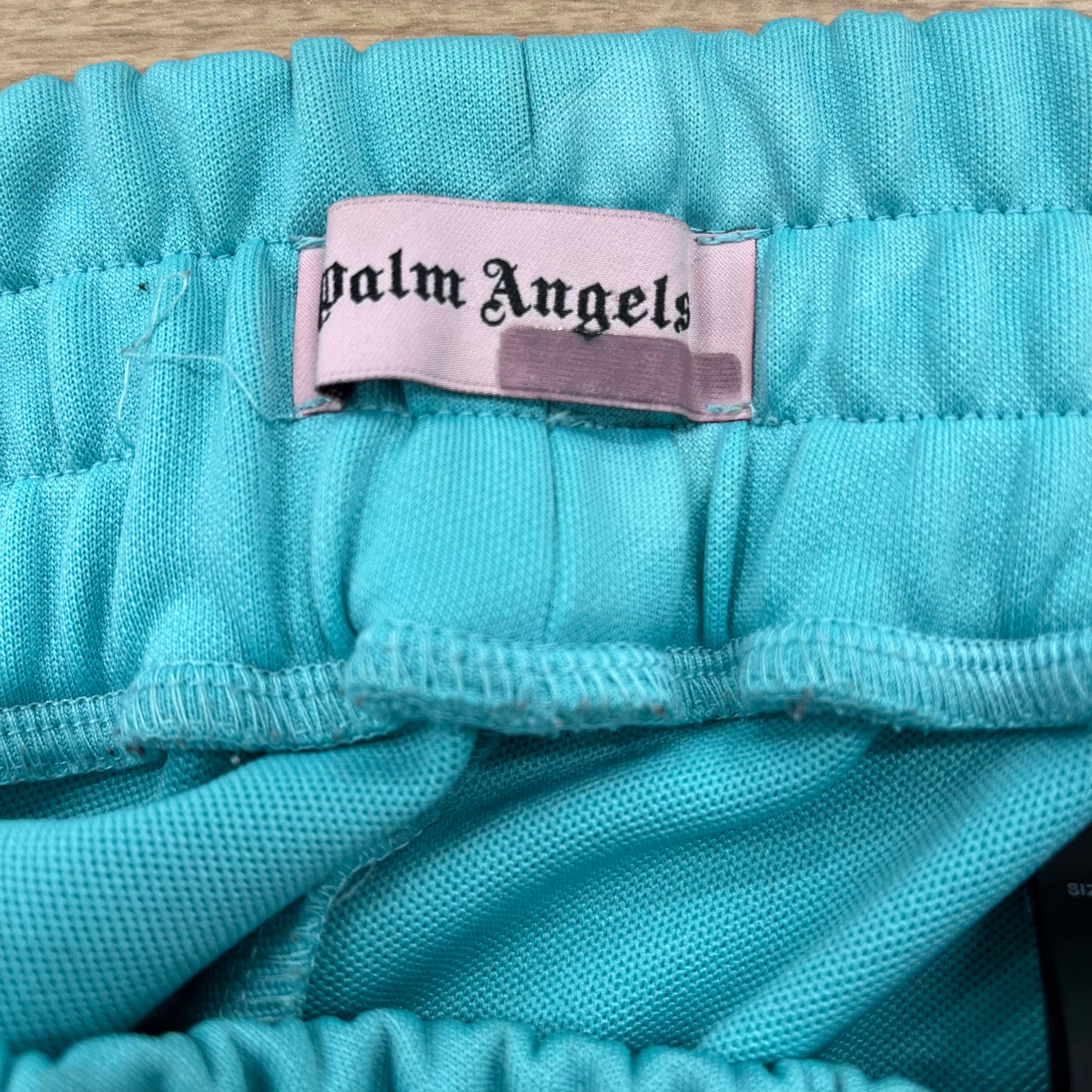 Palm Angels/Pants/XS/Cotton/BLU/TEAL TRACK PANT view 4