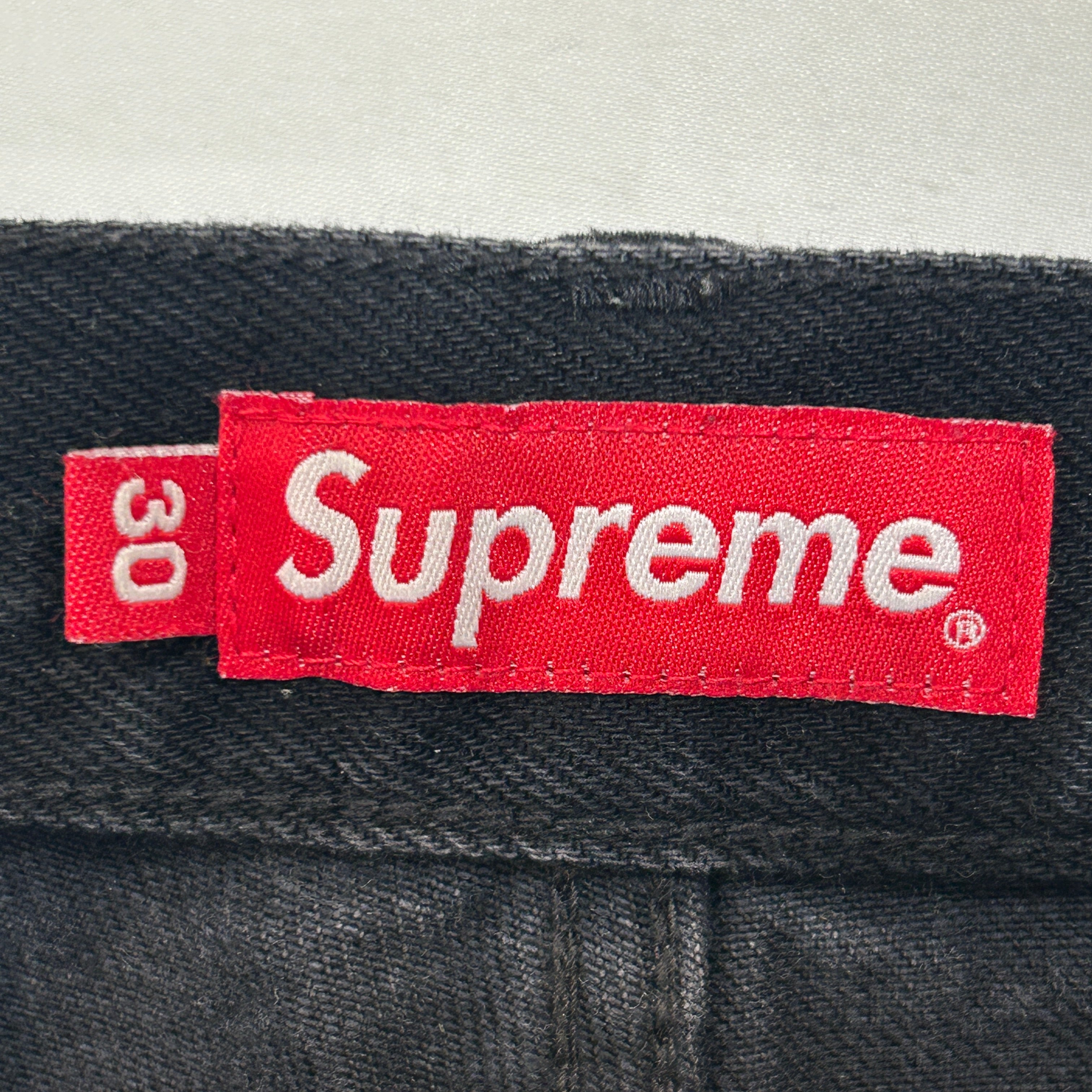 Supreme/Pants/30/Denim/BLK/Shibori Loose Logo on legs view 3