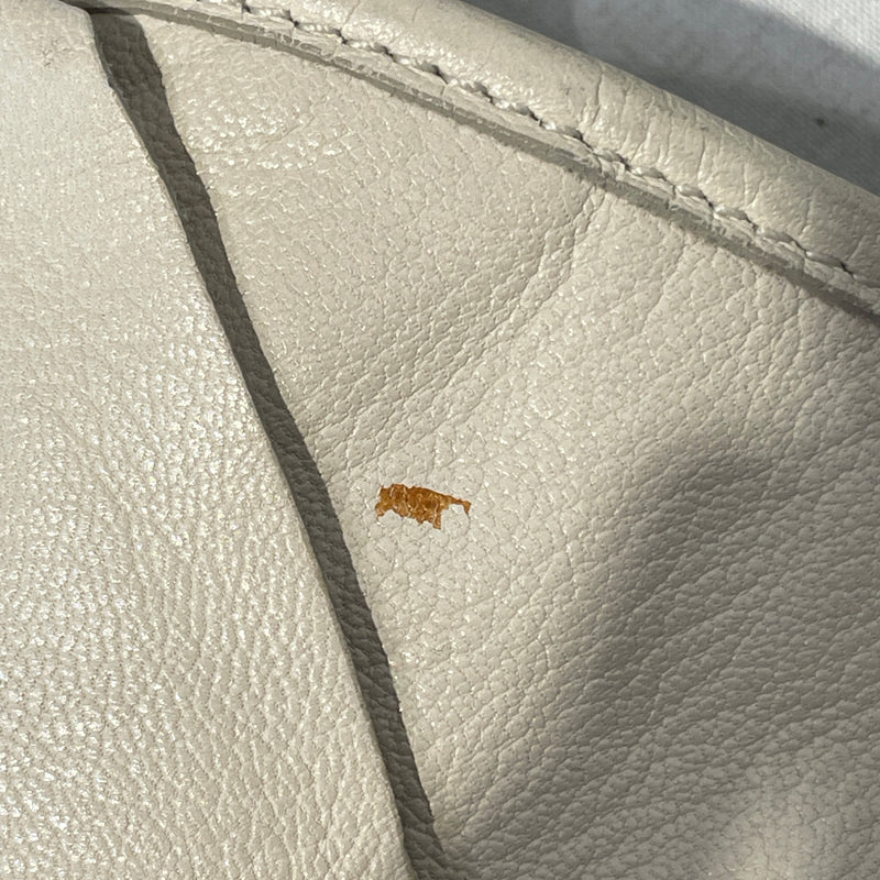 YVES SAINT LAURENT rive gauche/Hand Bag/Leather/CRM/ST. TROPEZ