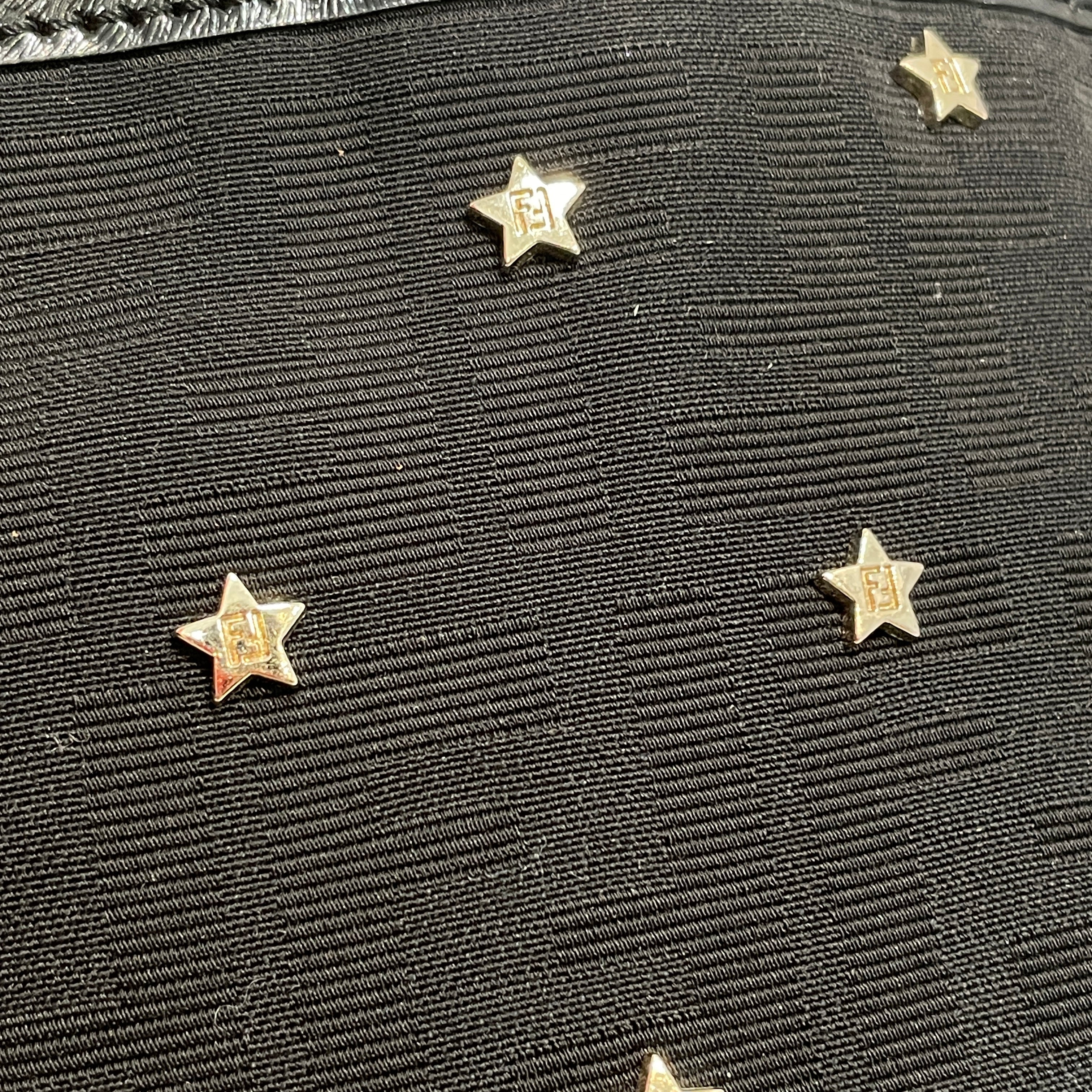 FENDI/Hand Bag/Cotton/BLK/Star Hobo Bag view 5