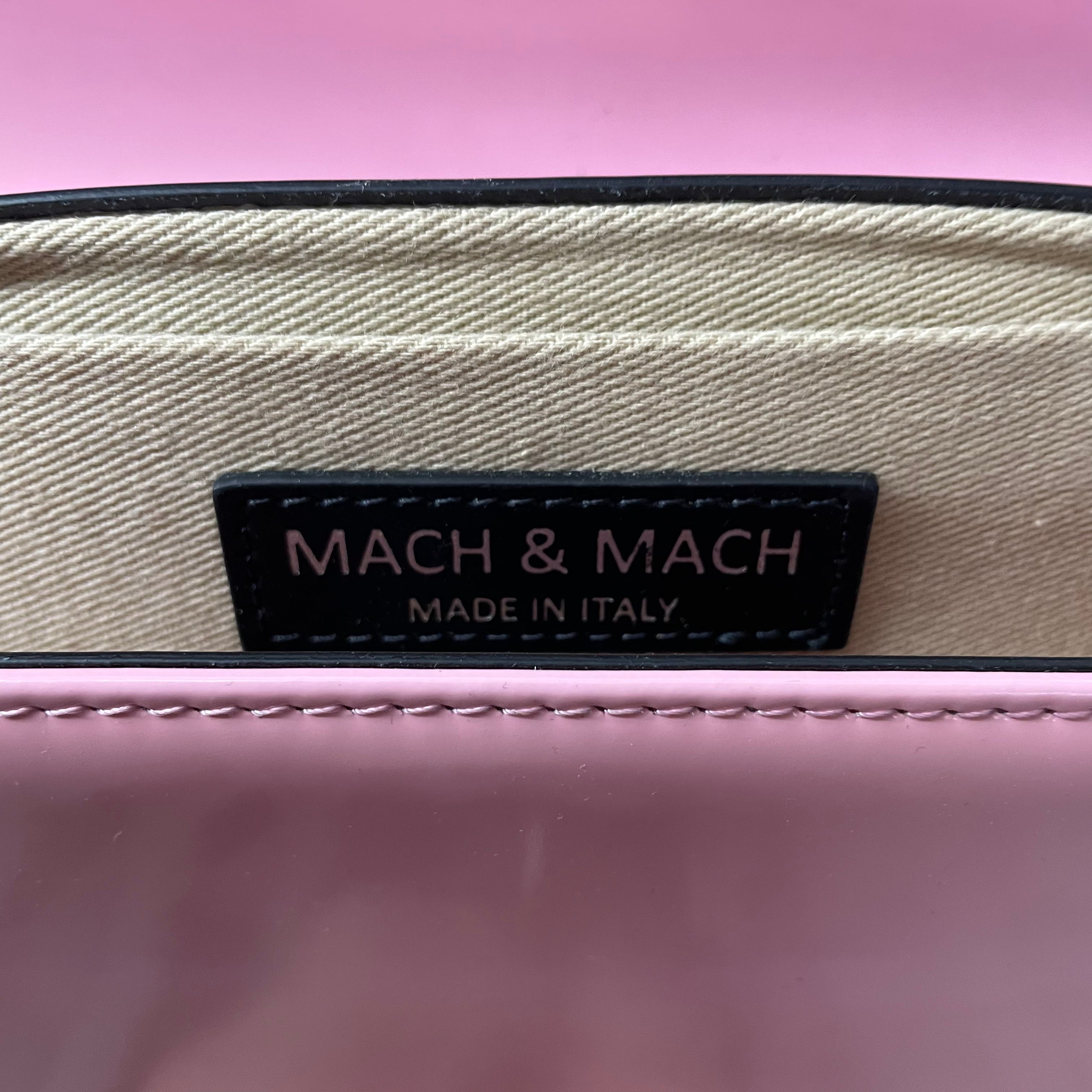 MACH & MACH/Cross Body Bag/Leather/PNK/BEDAZZLED RIBBONS view 5