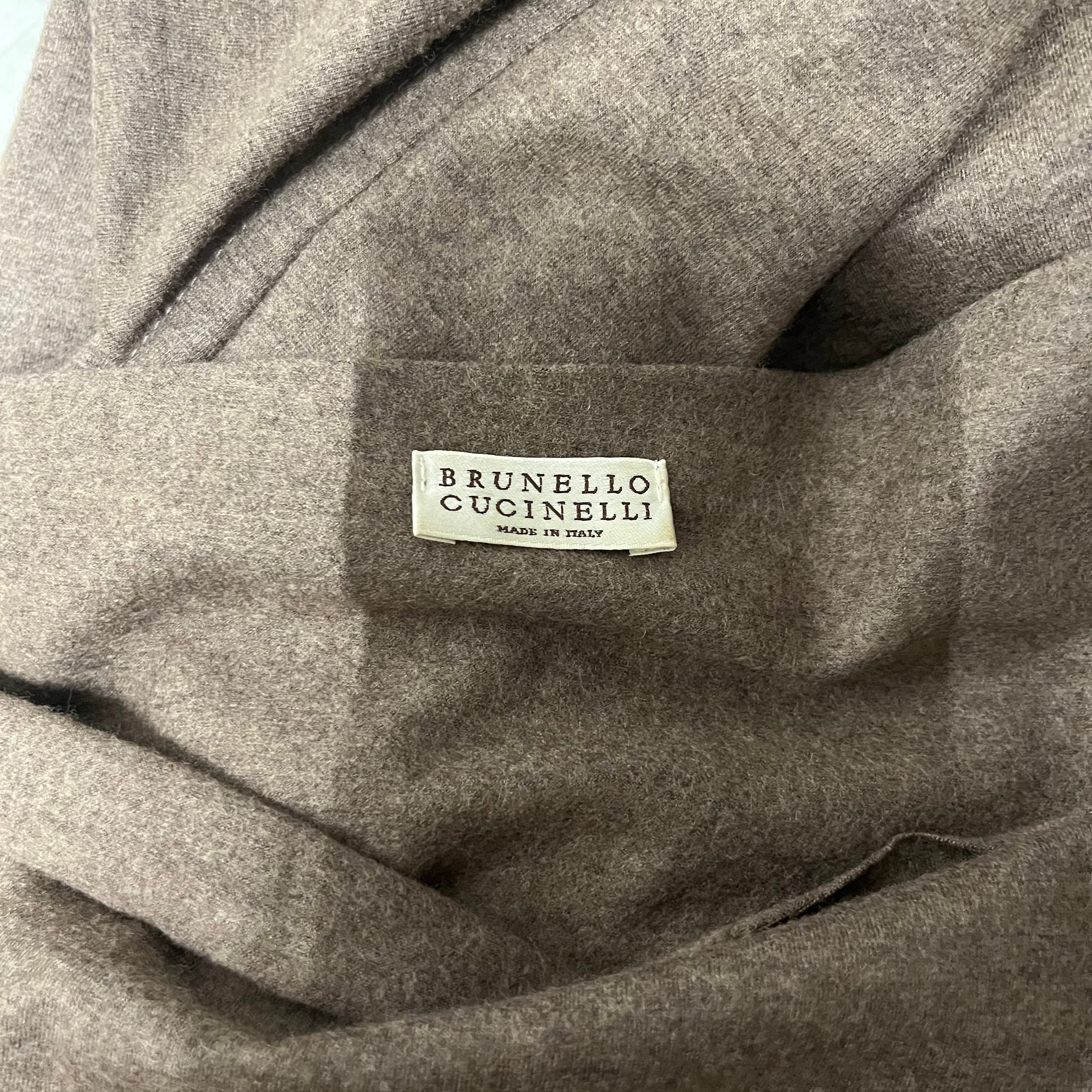 BRUNELLO CUCINELLI/SS Dress/S/Wool/BRW/boat neck view 3