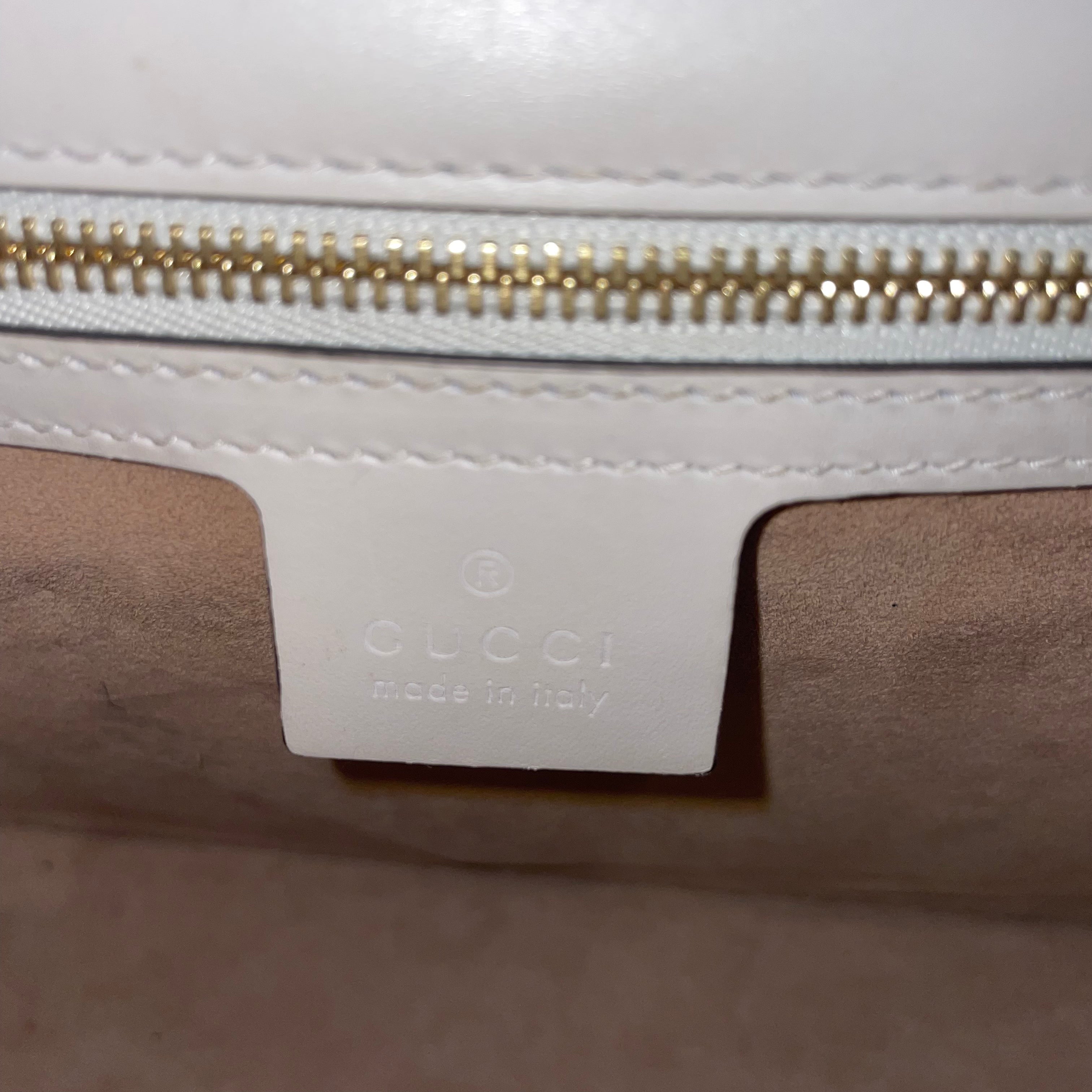 GUCCI/Hand Bag/Stripe/Leather/CRM/Gucci Slyvie Small Shoulder B view 3