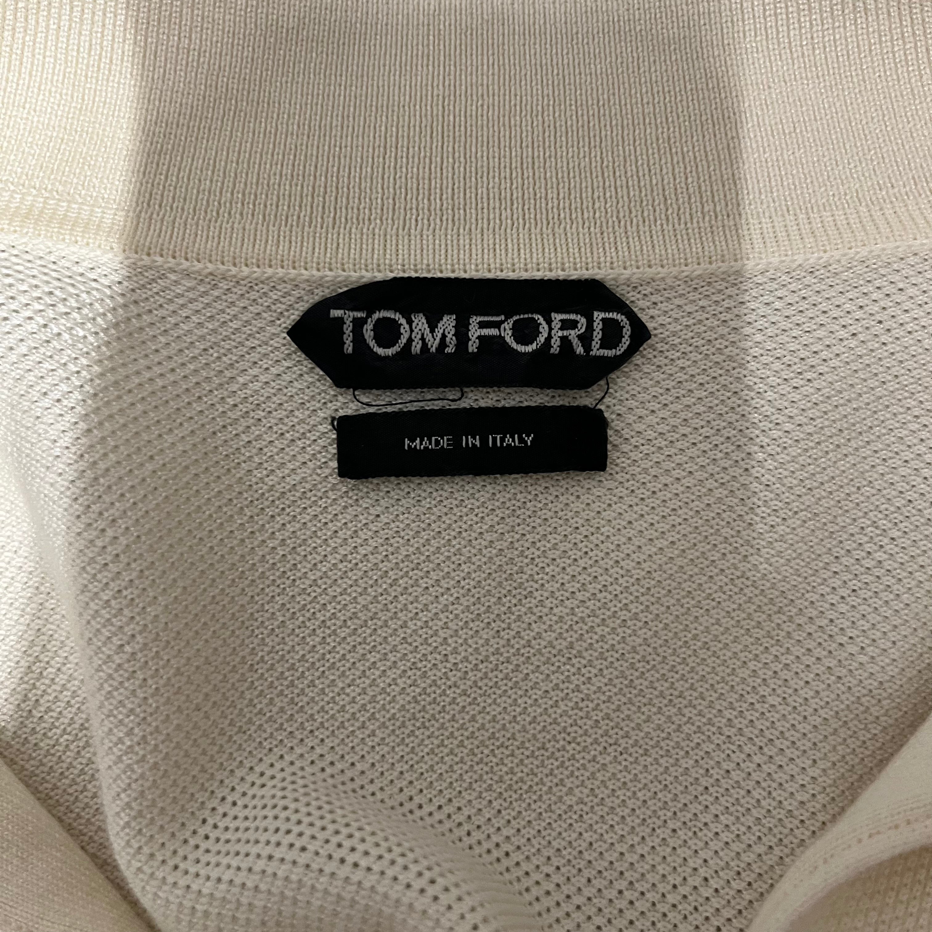TOM FORD/Sweater/M/Cotton/WHT/ view 3