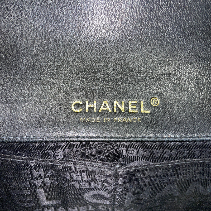 CHANEL/Hand Bag/OS/Border/Wool/BLK/8919268/Tweed E/W Flap Bag