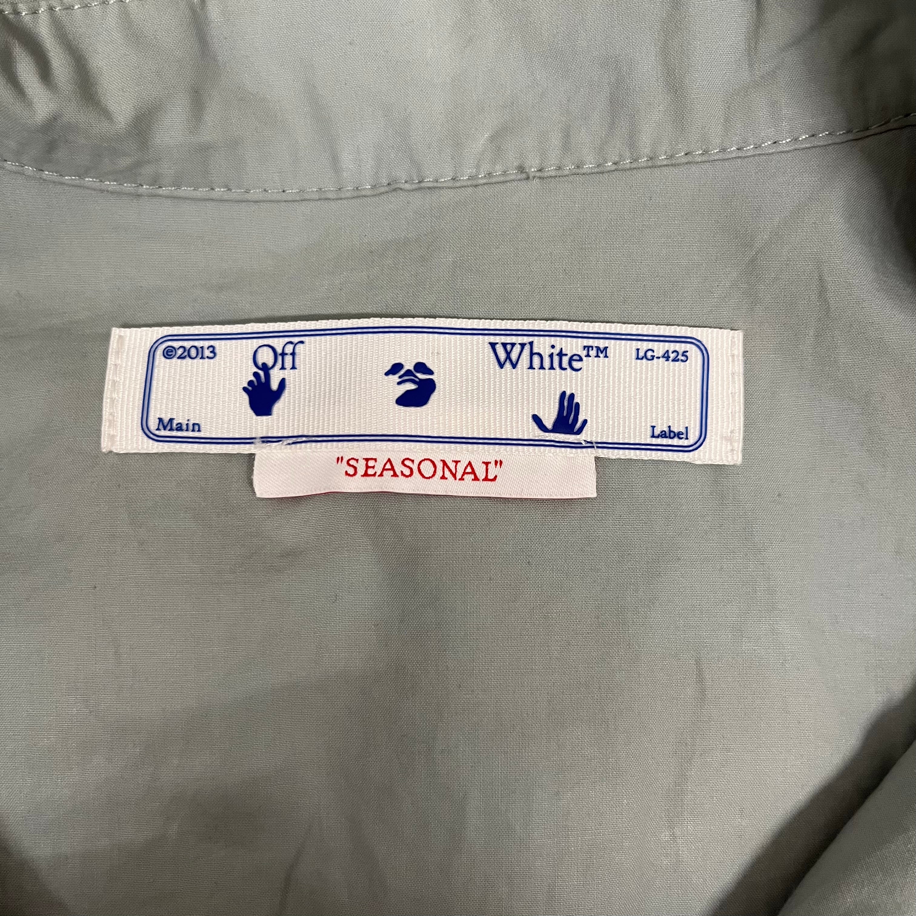 OFF-WHITE/Jacket/L/Acrylic/GRY/ view 3