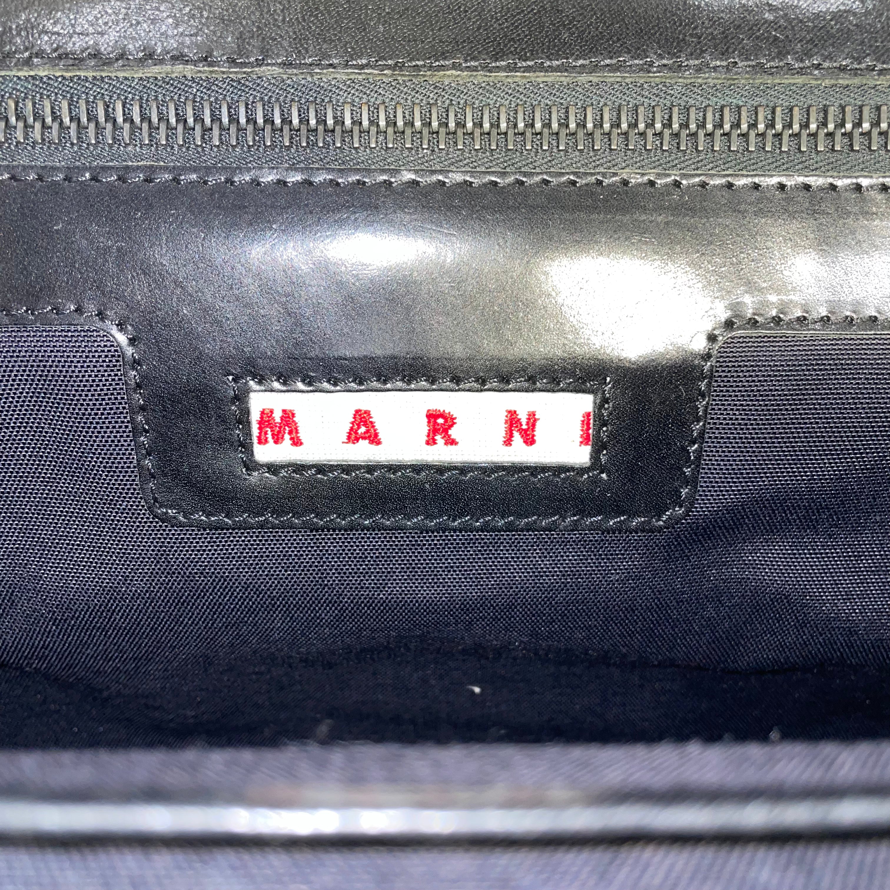 MARNI/Hand Bag/Leather/BLK/CHARM CHAIN view 4