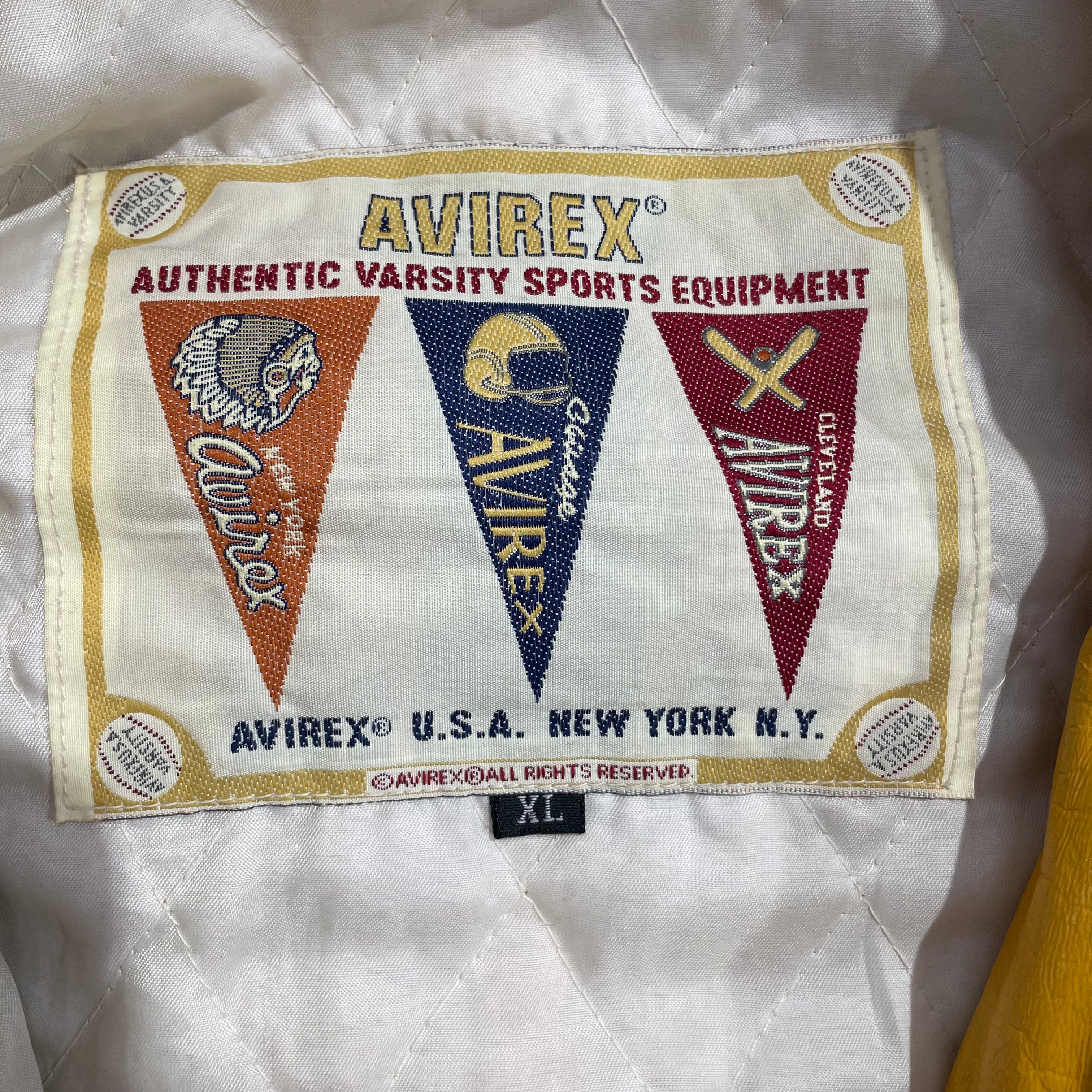 AVIREX/Leather Jkt/XL/Leather/YEL/authentic varsity sports equip view 3