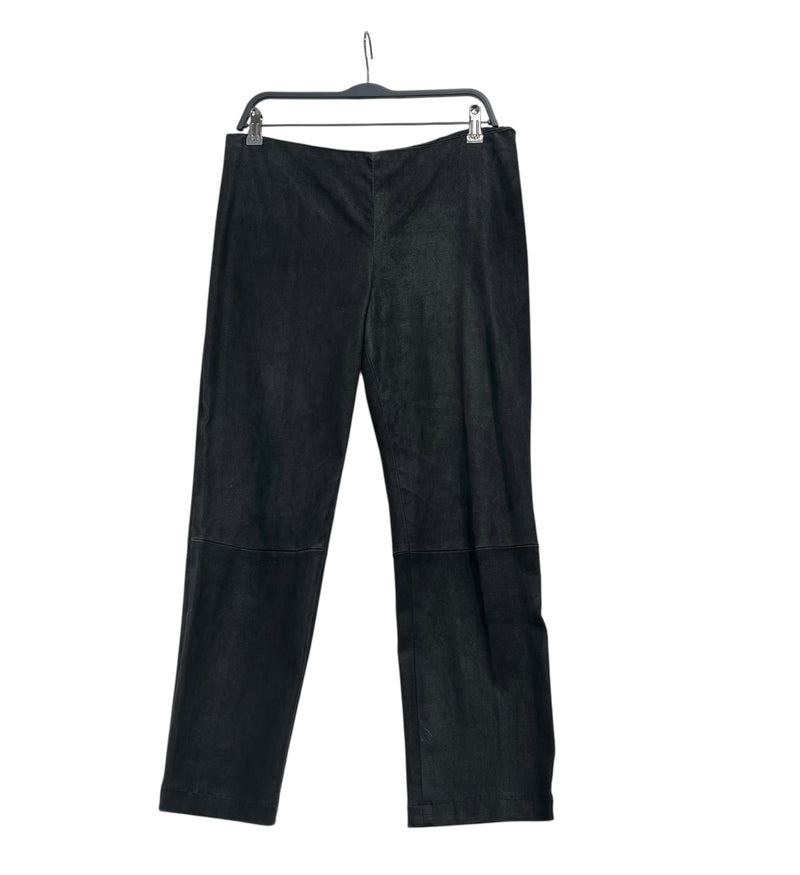 THE ROW/Bottoms/L/Leather/BLK/side zipper