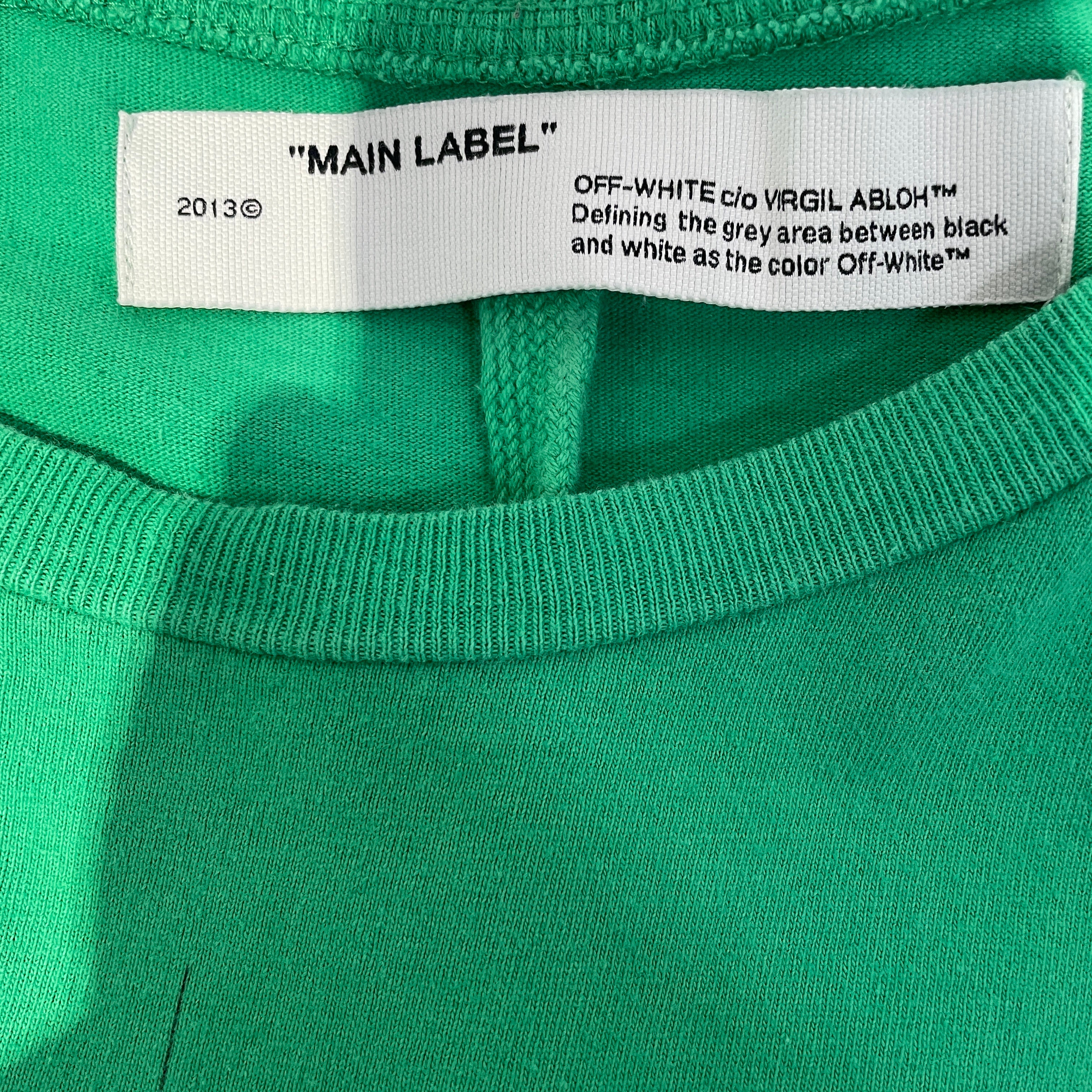 OFF-WHITE/T-Shirt/S/Cotton/GRN/public television onair zombie view 4