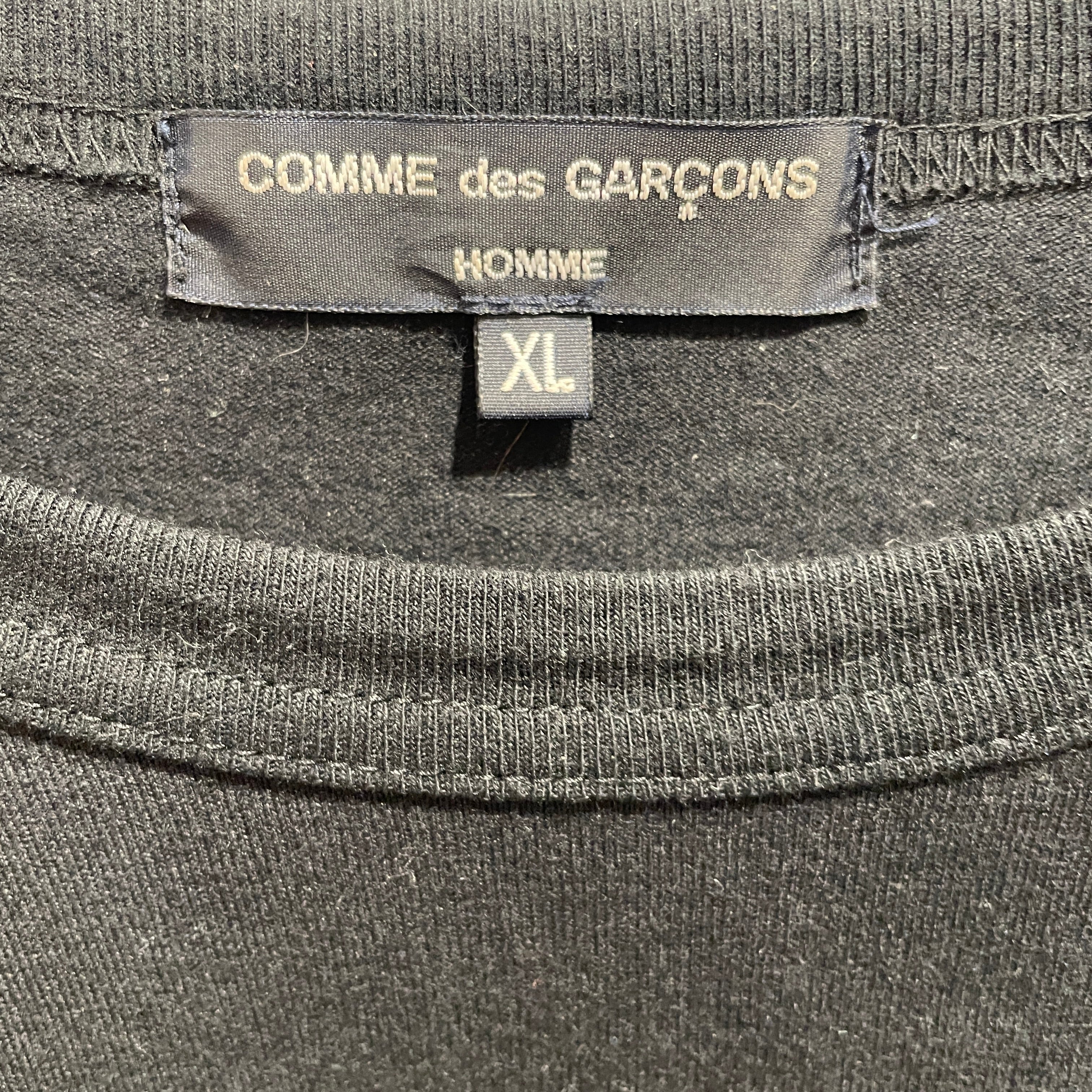 COMME des GARCONS HOMME/LS T-Shirt/XL/Cotton/BLK/Pocket Logo Tee view 3