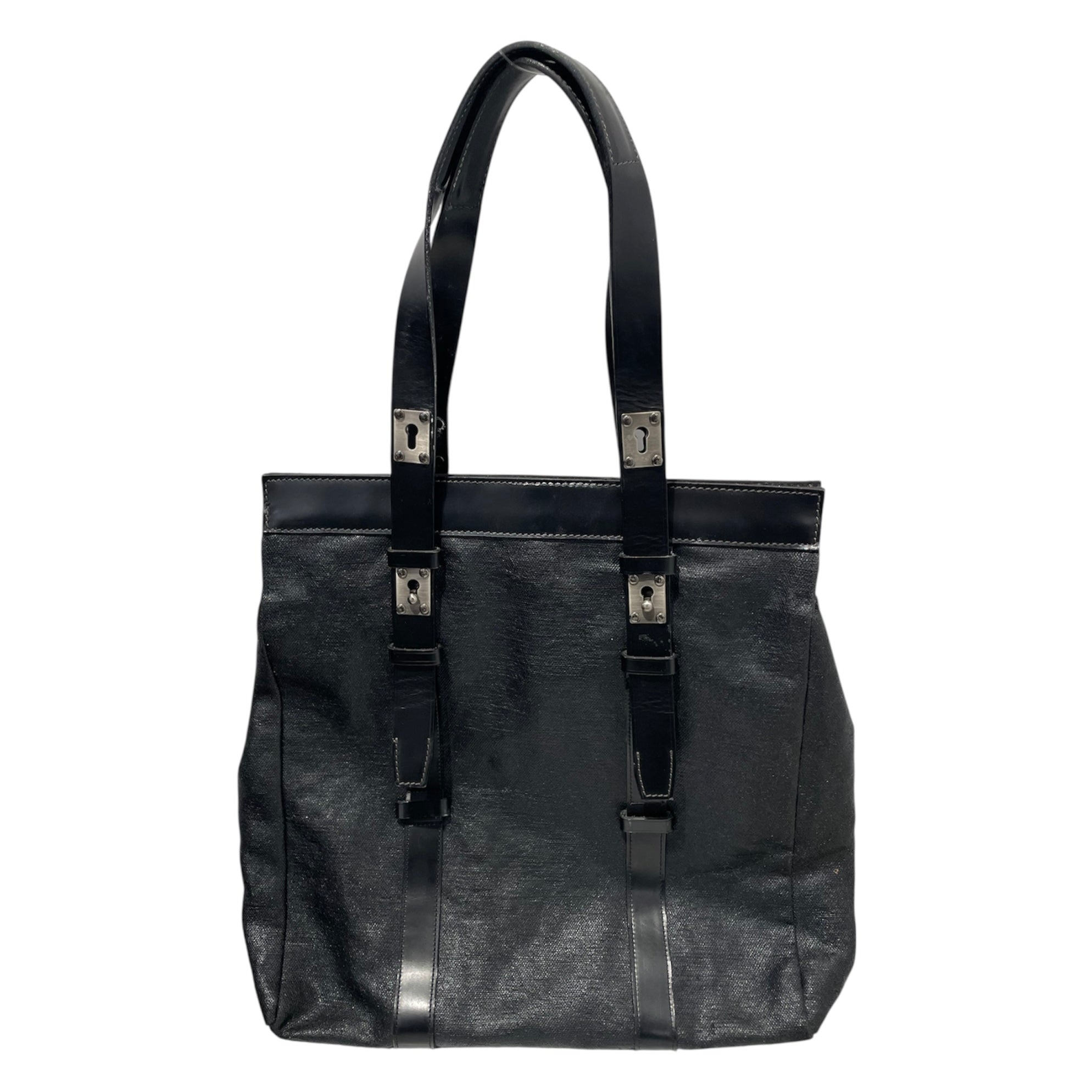 Jean Paul Gaultier/Tote Bag/OS/Leather/BLK/KEYHOLE WAX LEATHER TOTE view 2