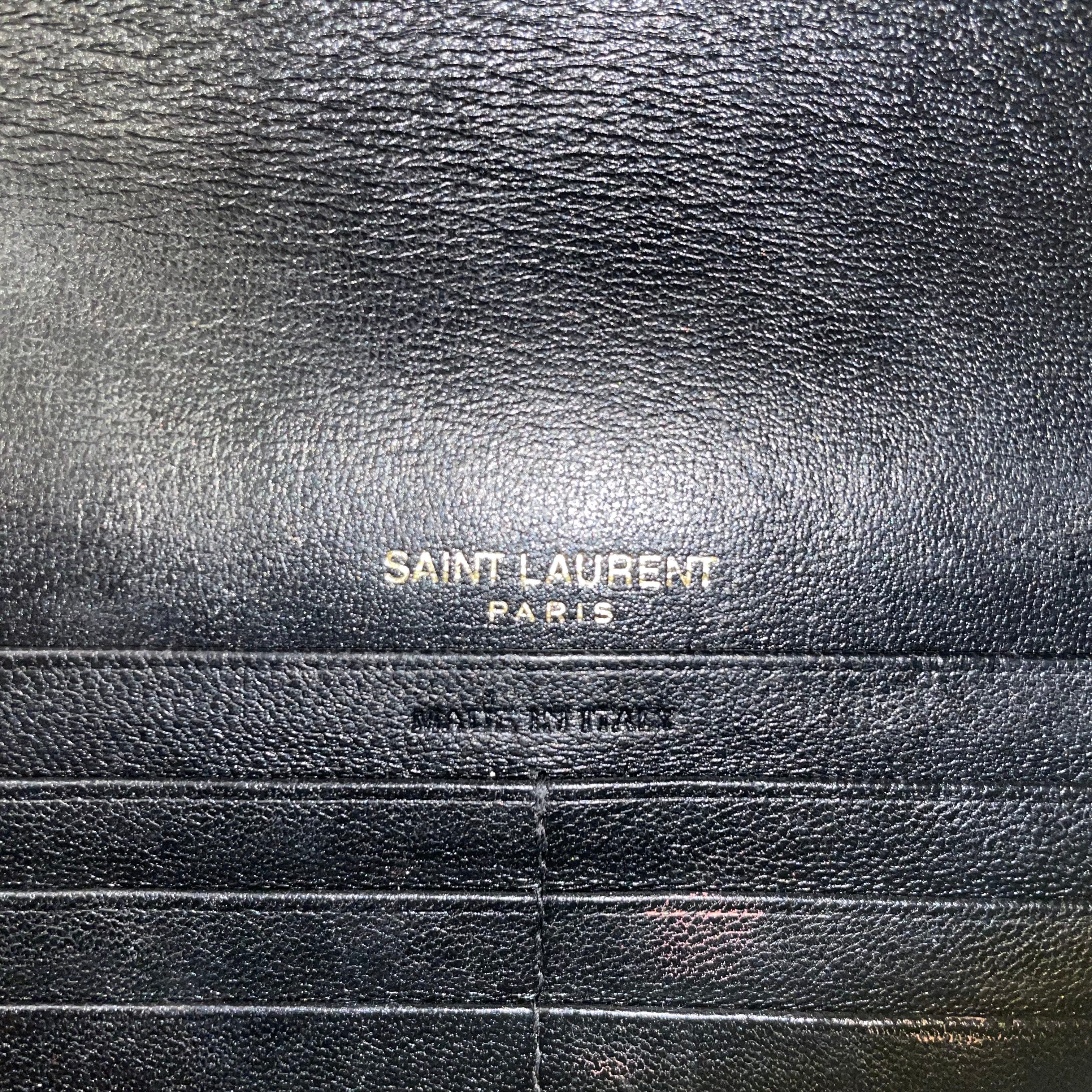 SAINT LAURENT/Cross Body Bag/Leather/BLK/CASSANDRE ENVELOPE W GLD HRDWR view 4