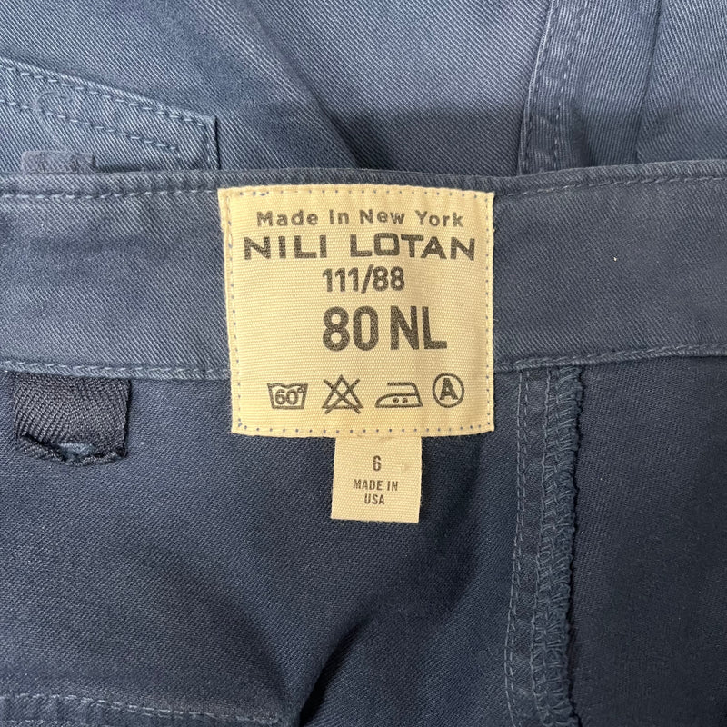 NILI LOTAN/Bottoms/S/Cotton/NVY/