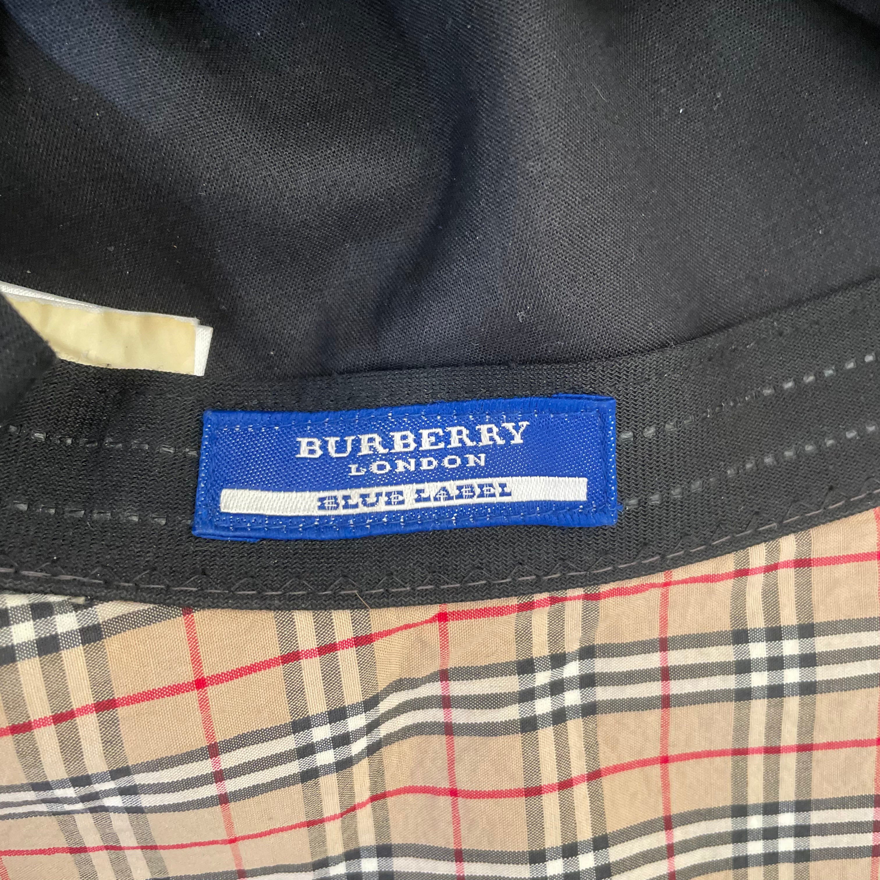 Burberrys Blue label/Bucket Hat/OS/Denim/BLU/L's/TIE BACK DETAIL W/CLASSIC CHEC view 3