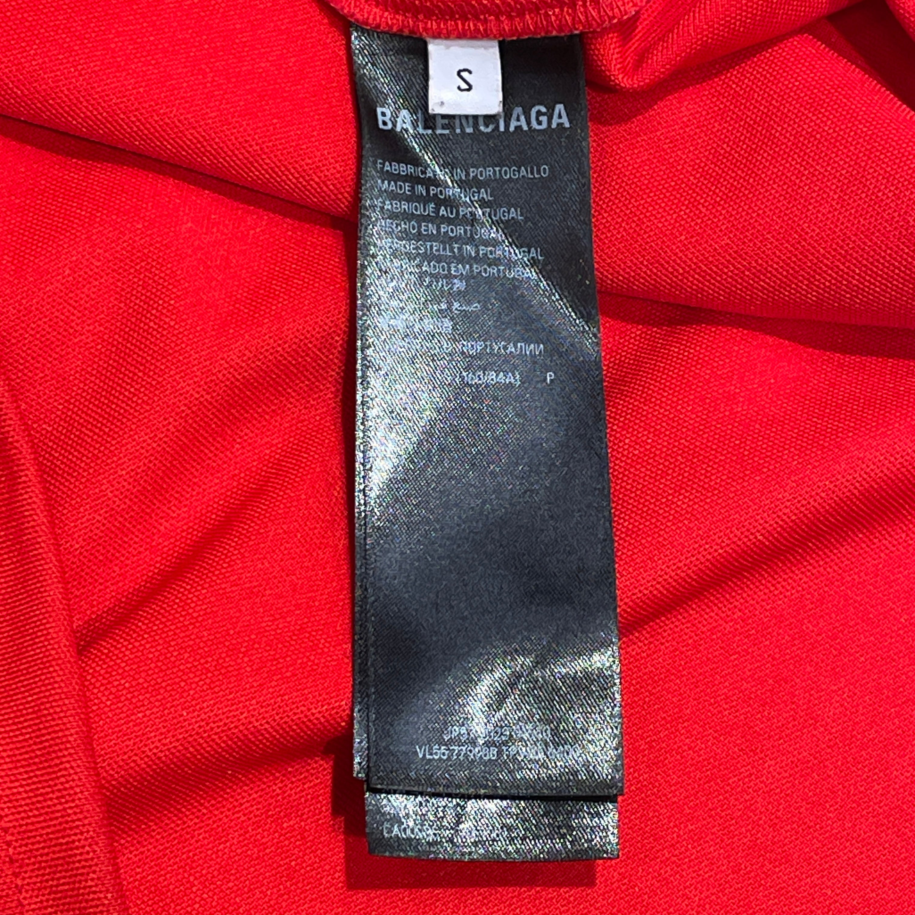 BALENCIAGA/LS T-Shirt/S/Polyester/RED/ view 4