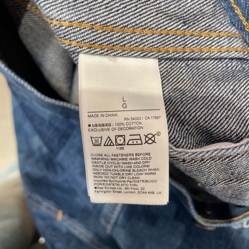 GAP/Denim Jkt/L/Denim/NVY/All Over Print/DAPPER DAN