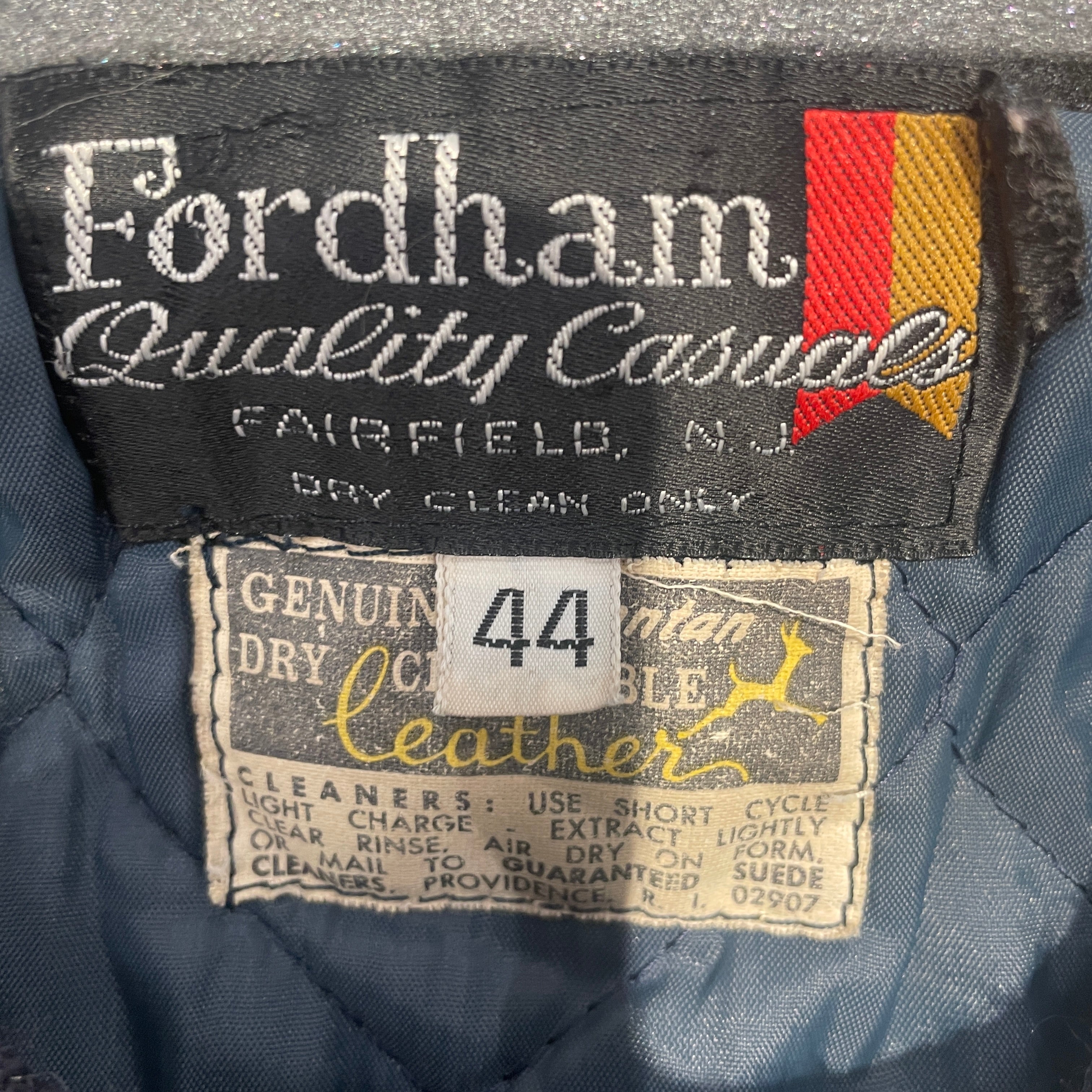 Vintage/Souvenir Jkt/44/NVY/fordham quality casuals steve view 3