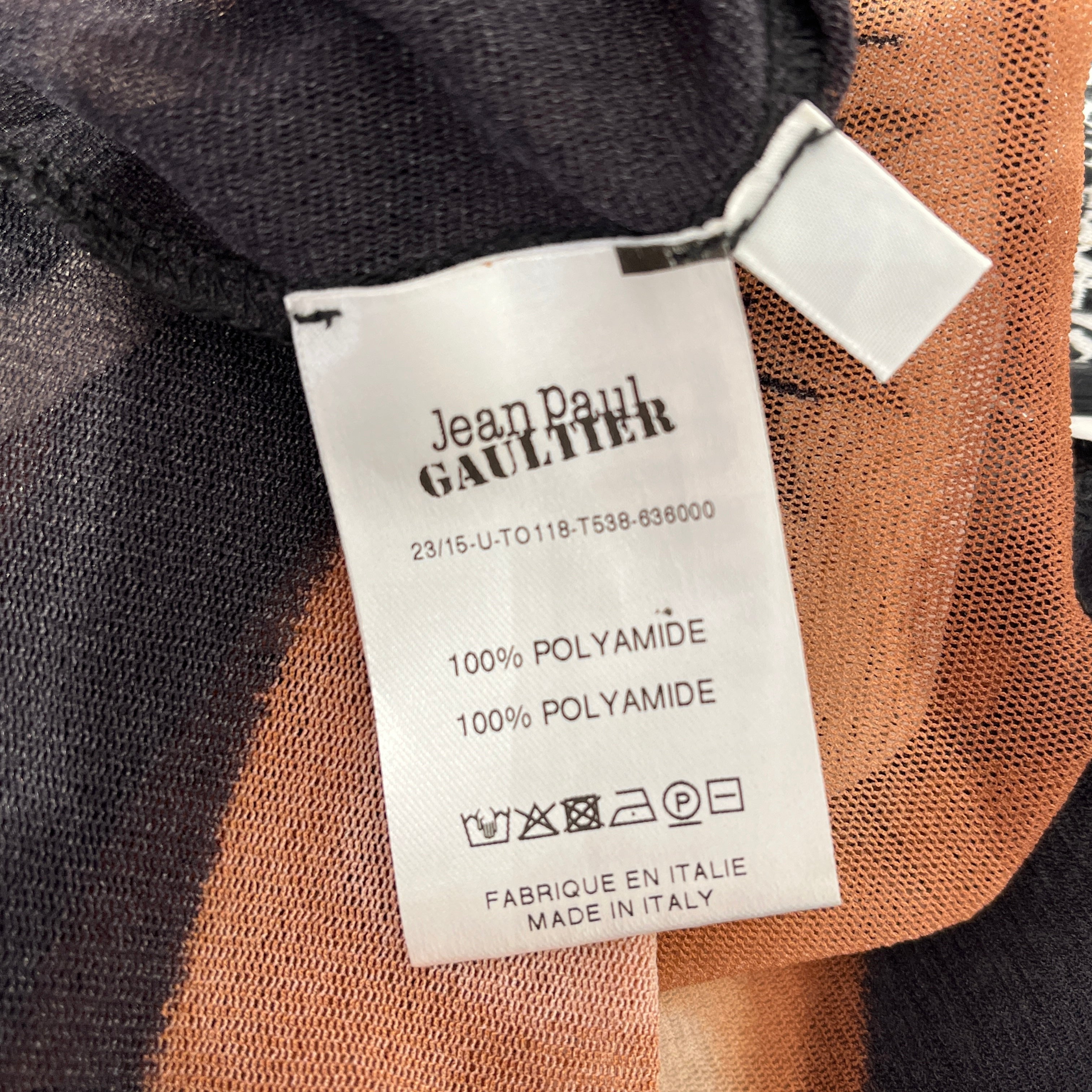 Jean Paul Gaultier/LS T-Shirt/M/MLT/All Over Print/SAFE SEX FOR EVER TATTOO MESH view 5