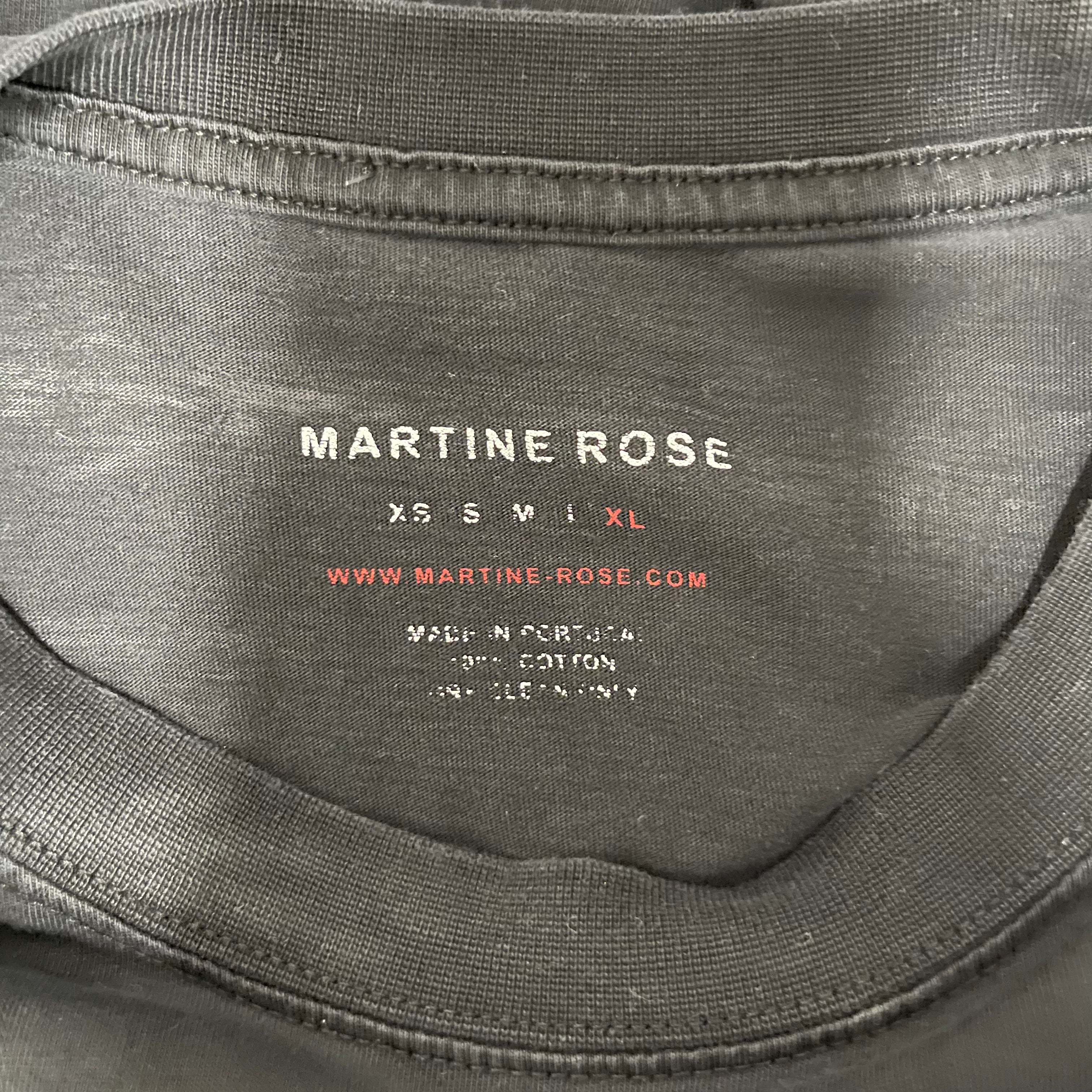 MARTINE ROSE/LS T-Shirt/XL/Cotton/BLK/martine rose view 3