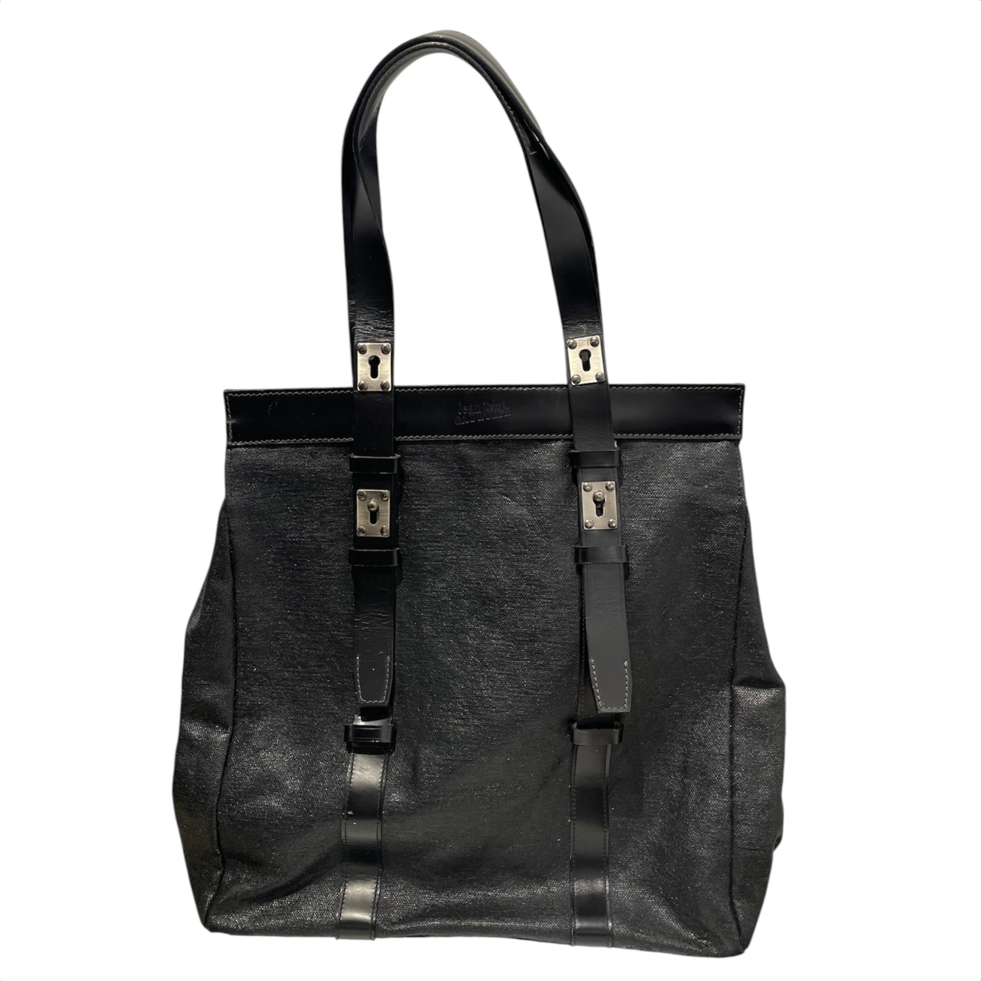 Jean Paul Gaultier/Tote Bag/OS/Leather/BLK/KEYHOLE WAX LEATHER TOTE view 1