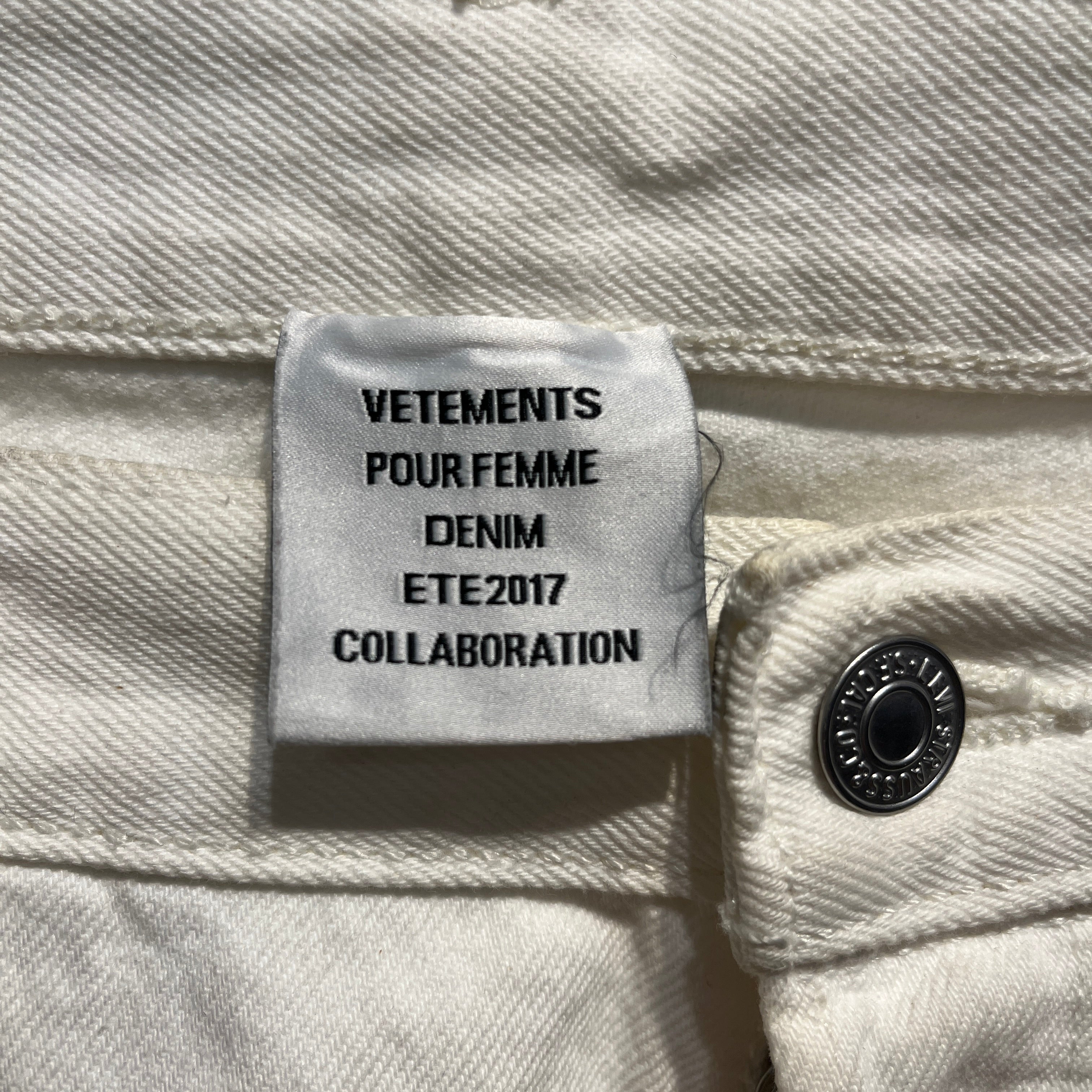 VETEMENTS/Bottoms/Denim/WHT/LEVI view 4