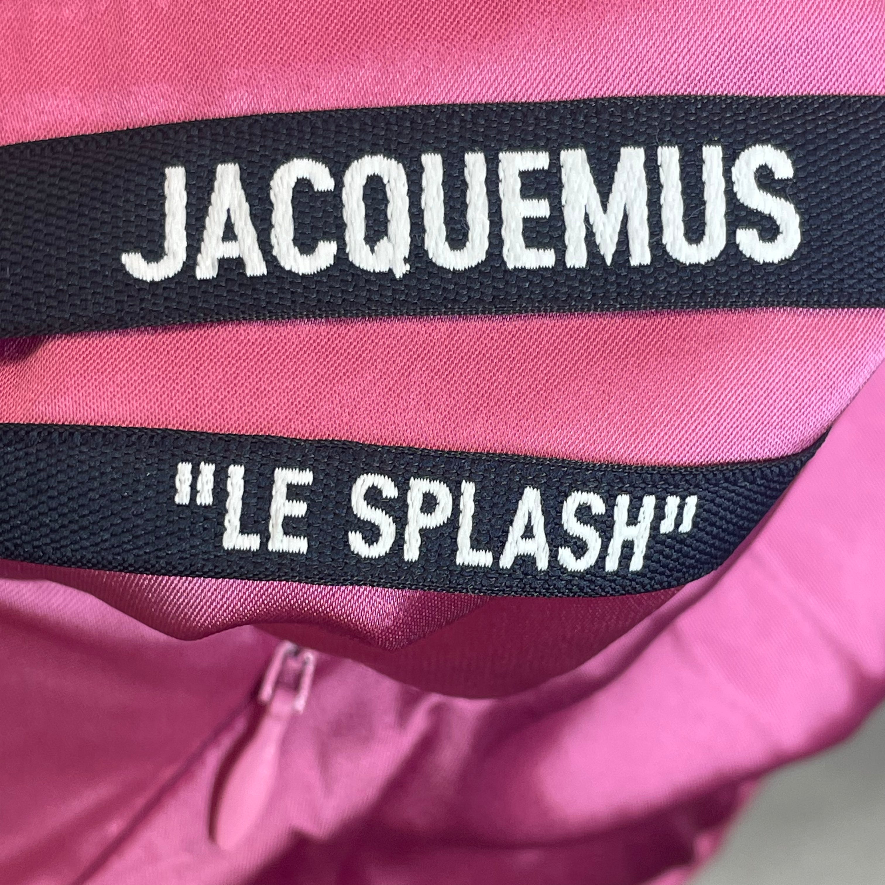 JACQUEMUS/SL Dress/34/Rayon/PNK/Midi Length/LE SPLASH | LEFT SIDE SCRUNCHS view 3
