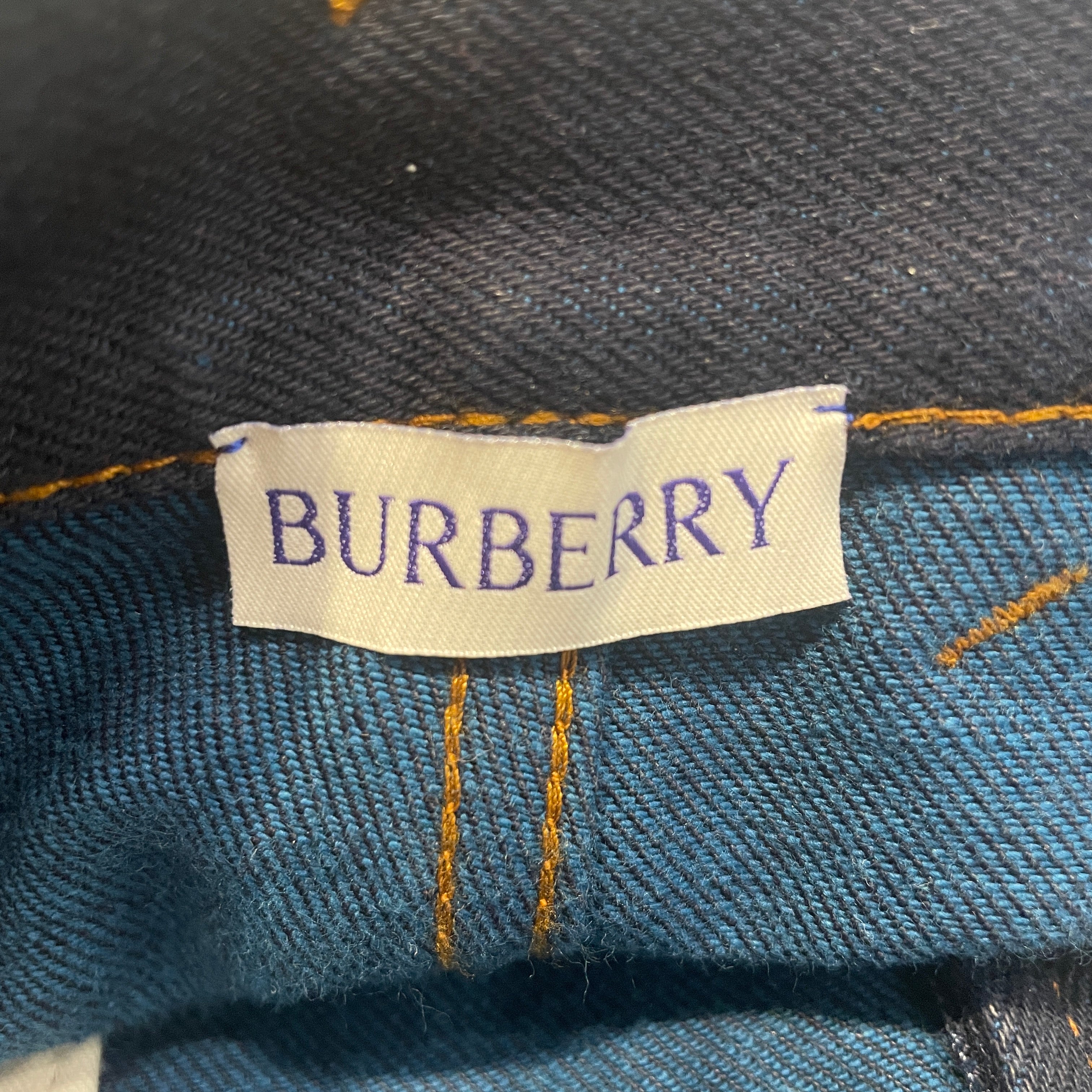 BURBERRY/Straight Pants/29/Denim/NVY/Large Cuff view 3