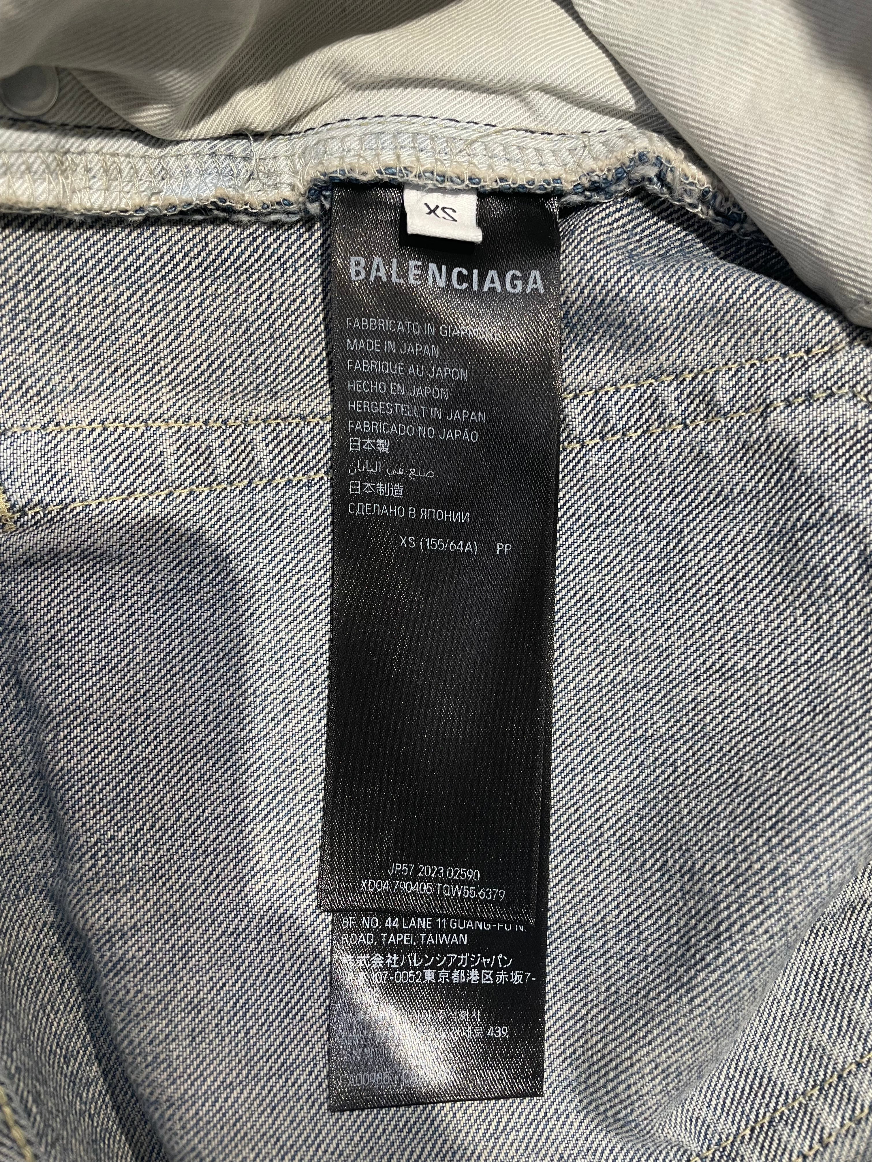 BALENCIAGA/Straight Pants/XS/Denim/IDG/LGHT WASH FLARE DENIM view 4