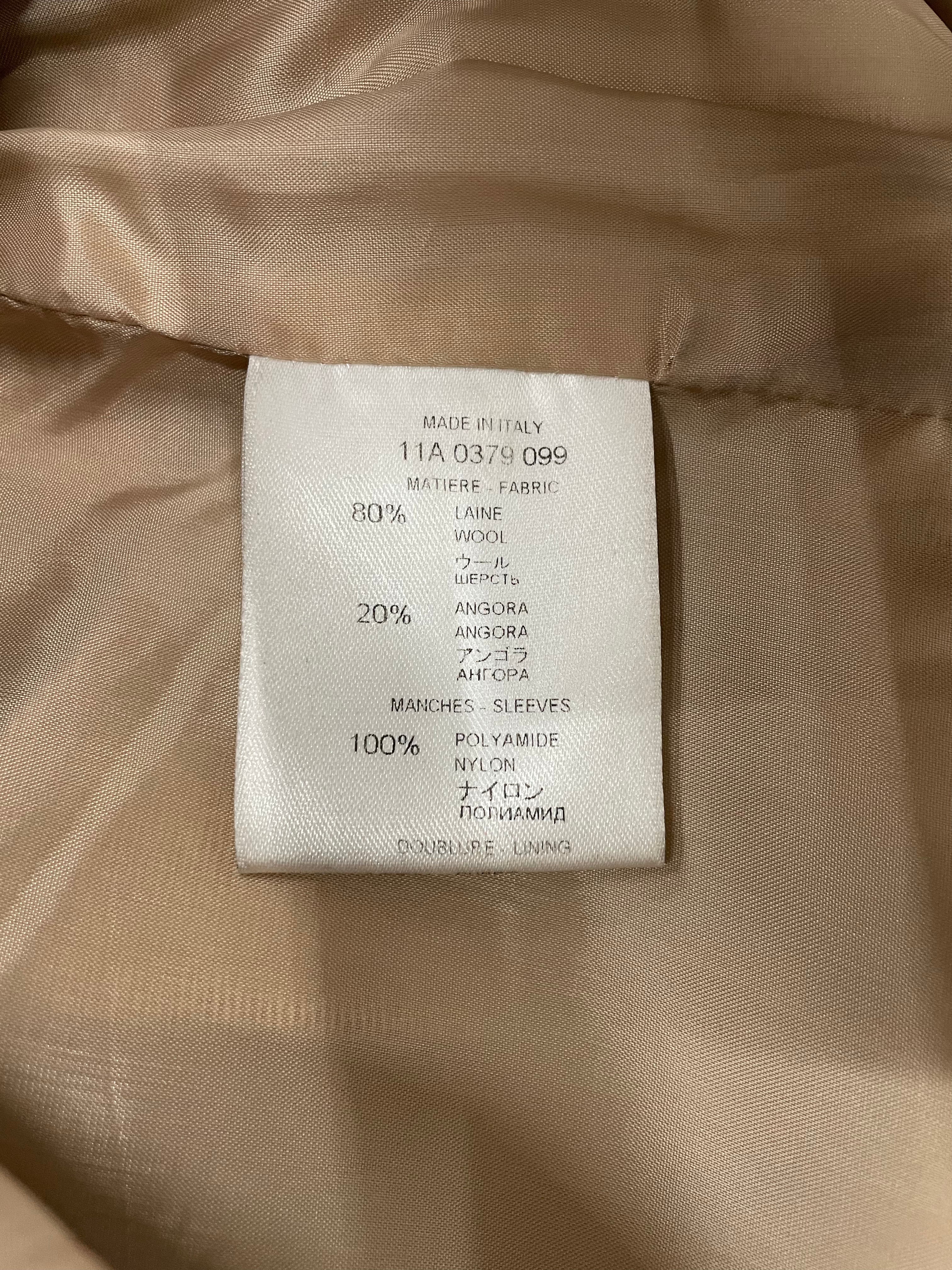 GIVENCHY/Coat/36/Wool/BEG/ZIP OFF GREEN SLEEVES view 4
