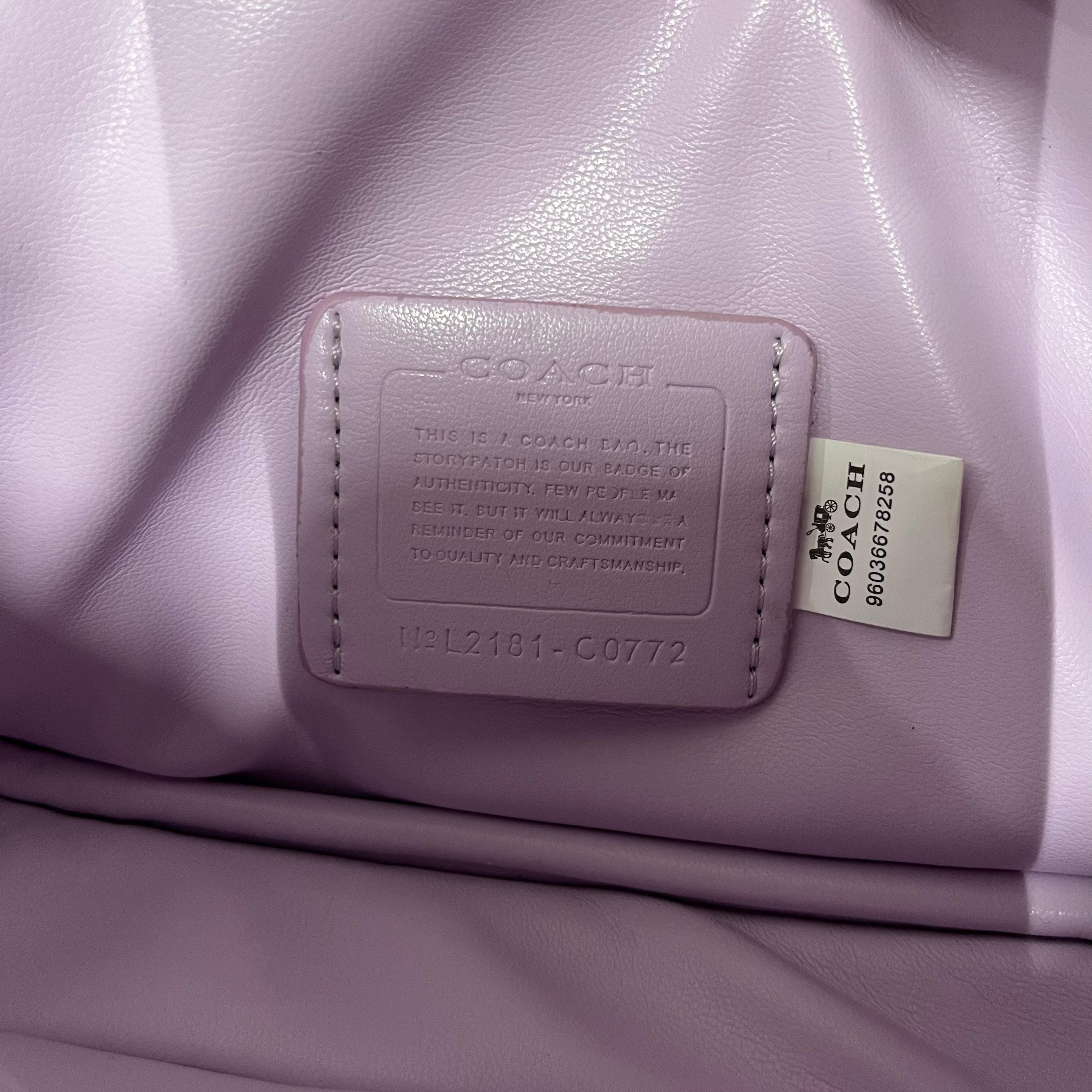 COACH/Hand Bag/Nylon/PPL/coach purple pillow tabby bag view 4