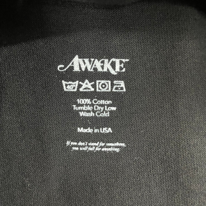 Awake NY/T-Shirt/S/Cotton/BLK/LOGO