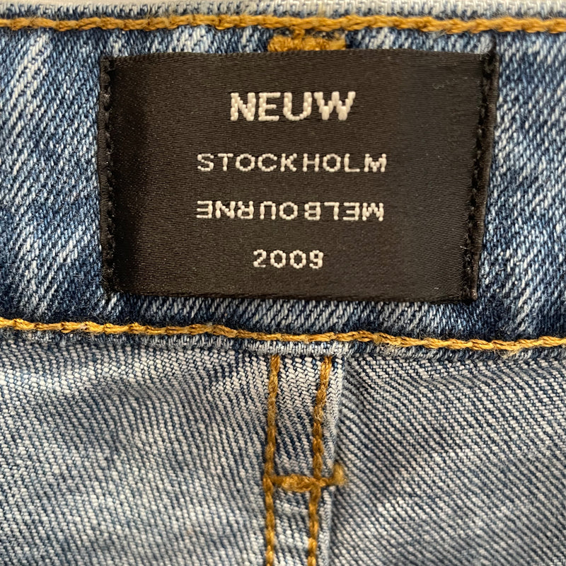 Louis Vuitton 2009 Skinny Leg Jeans - Blue, 8.5 Rise Jeans
